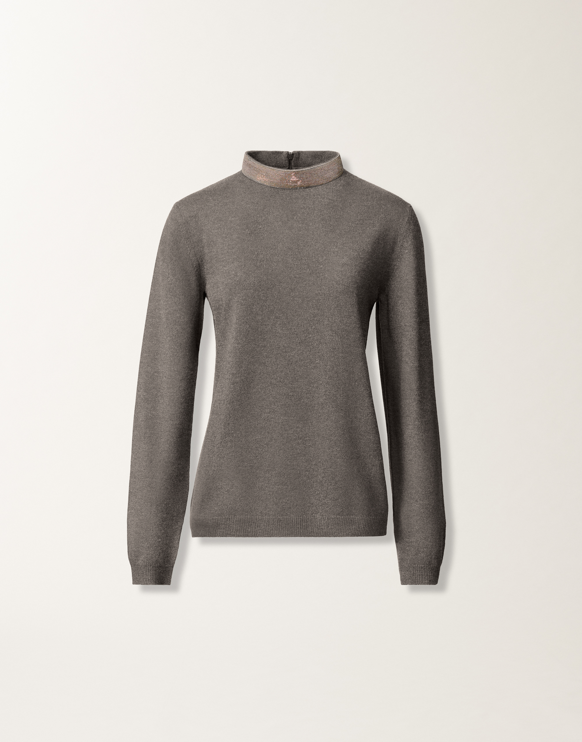 Platinum sweater, lead grey for Women | Fabiana Filippi®