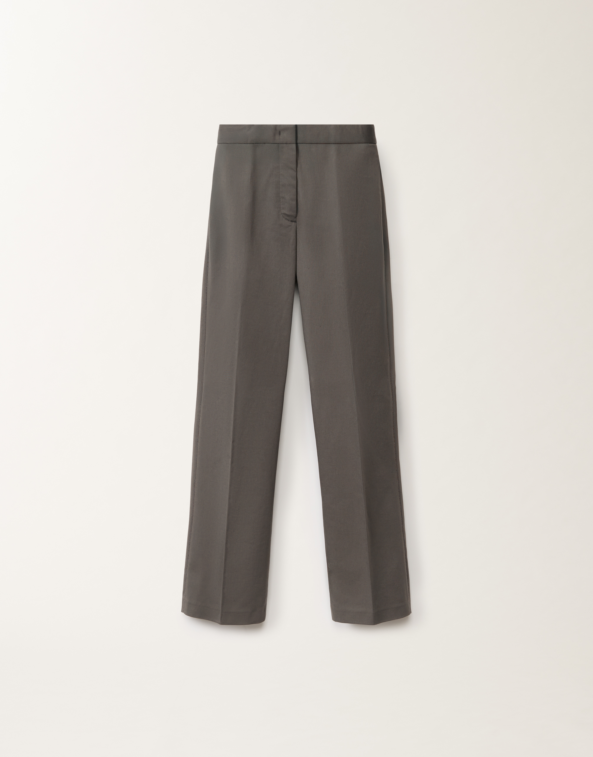 【FABIANA FILIPPI】デルタコットンギャバジンパンツ Deruta cotton gabardine trousers, white for Women | Fabiana