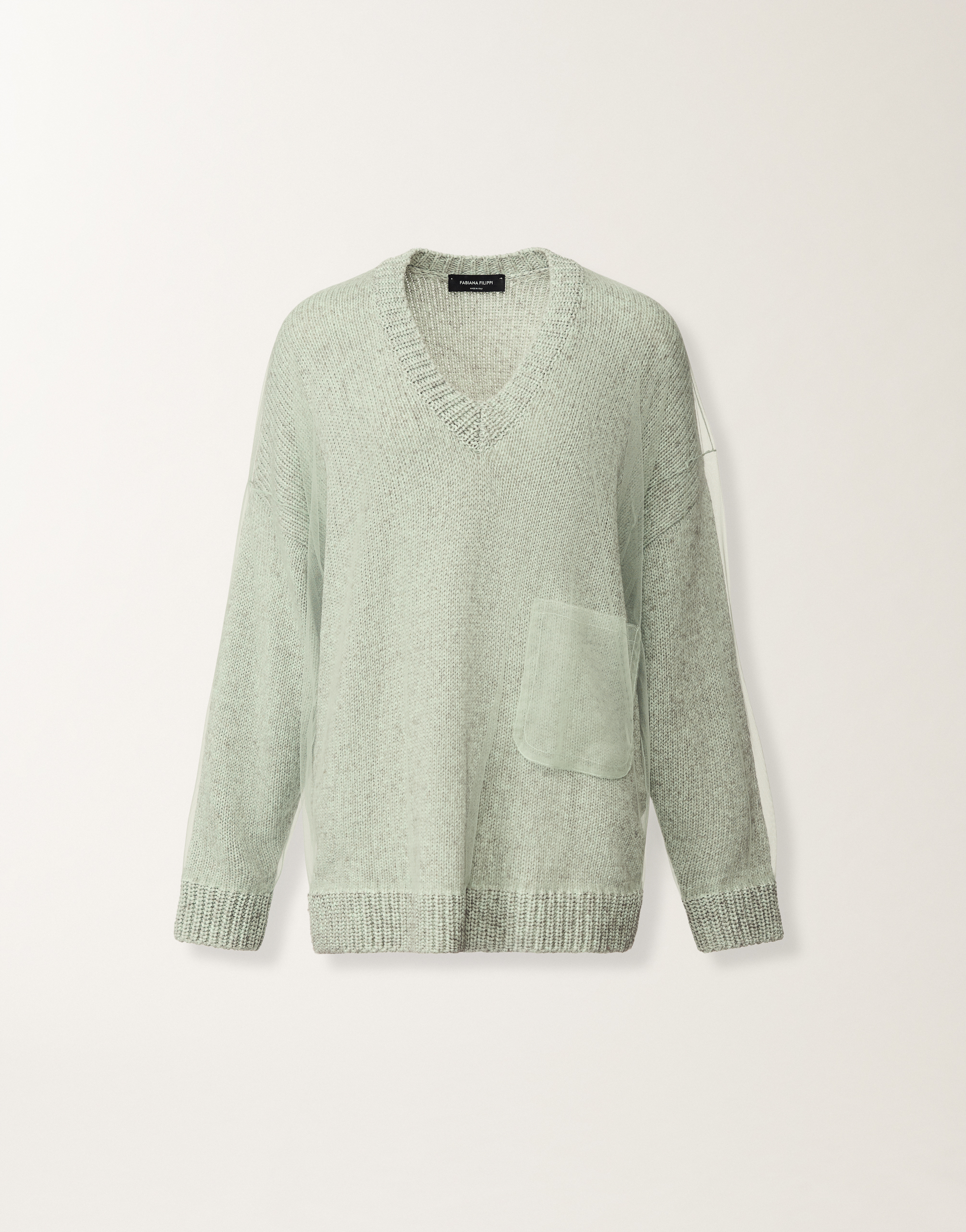 レディースMouliné yarn sweater in Ghirri green ニットウェア