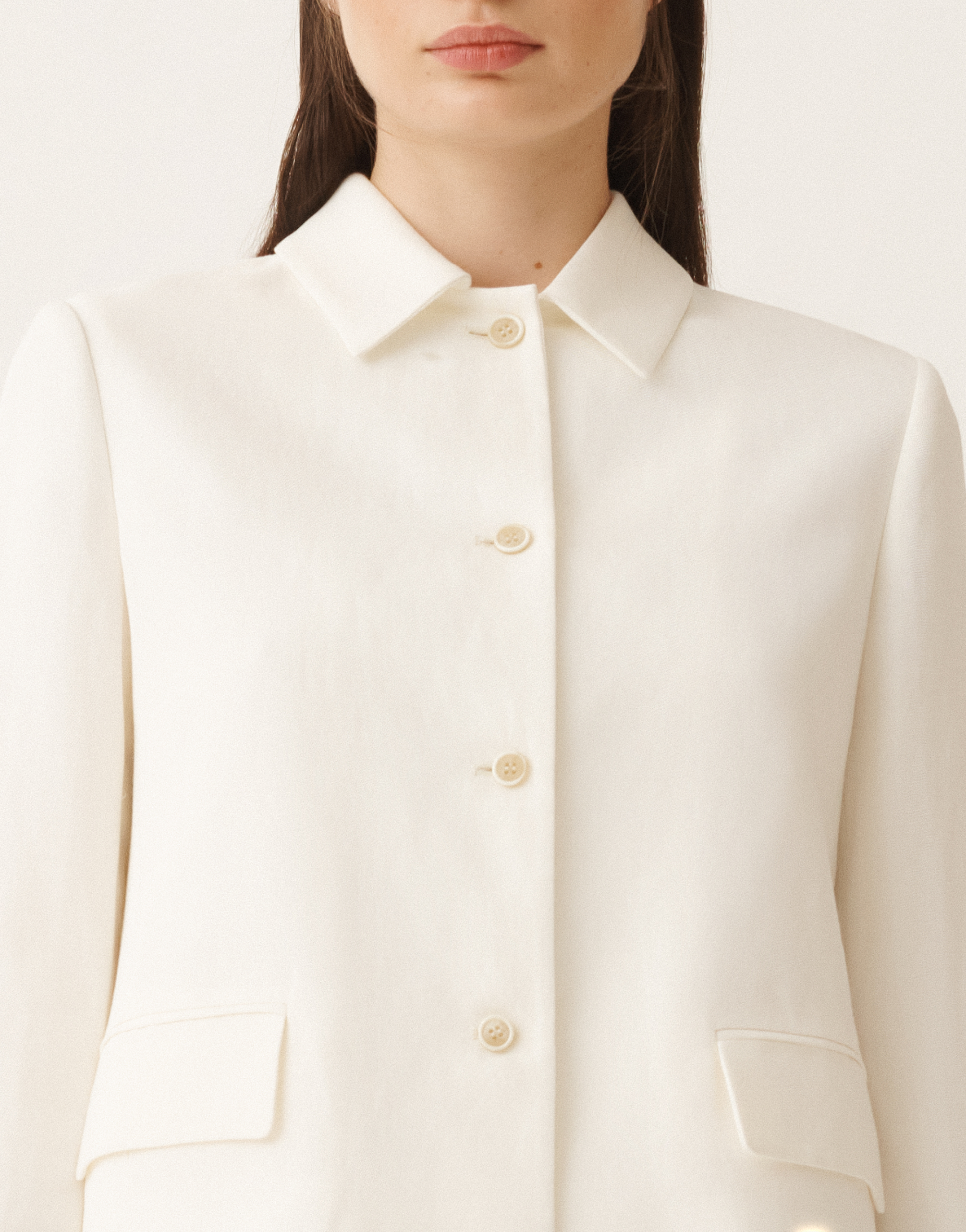 FABIANA FILIPPI LINEN AND VISCOSE CHASSEUR JACKET 