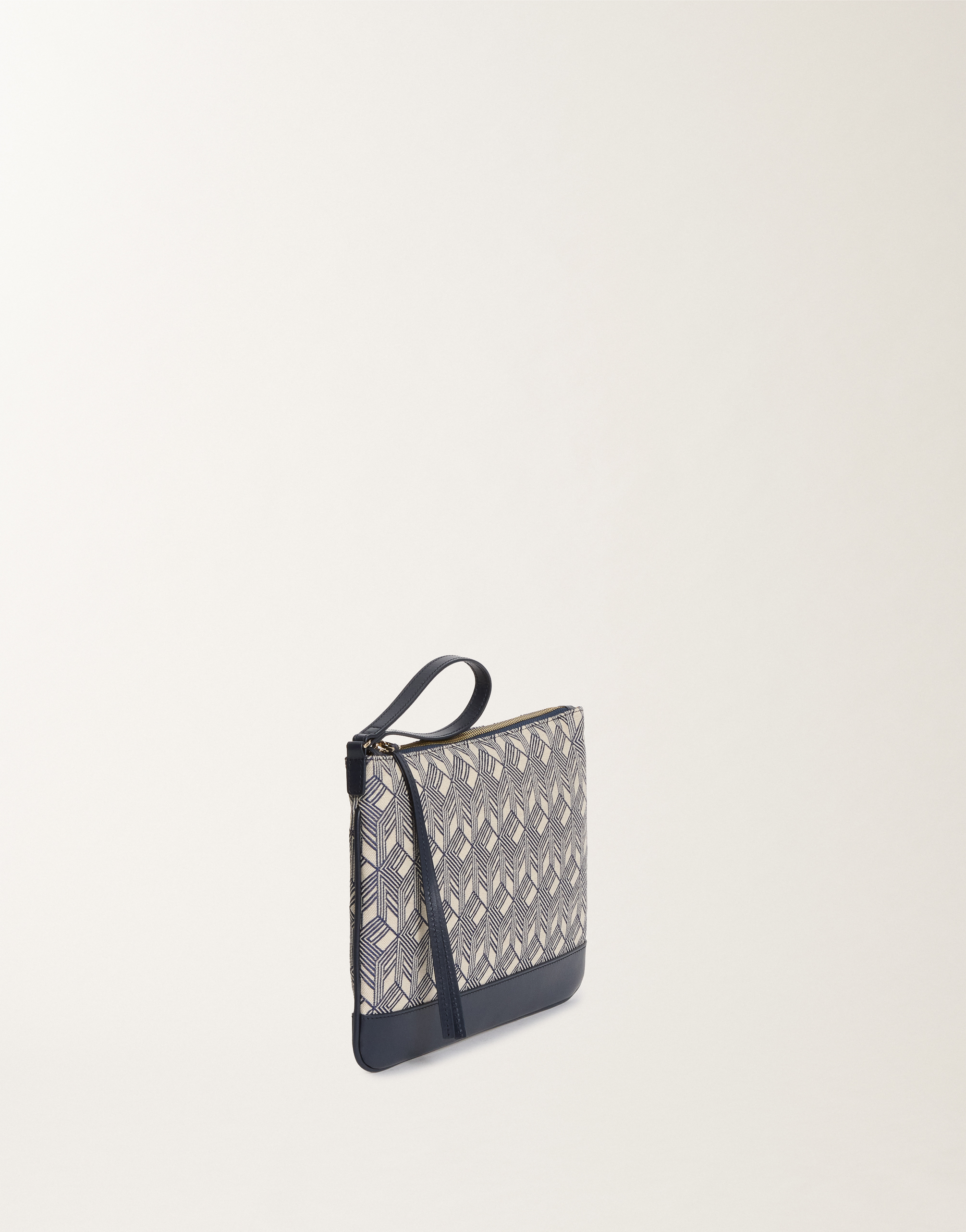 Fabiana Filippi Jacquard Pouch In Blue
