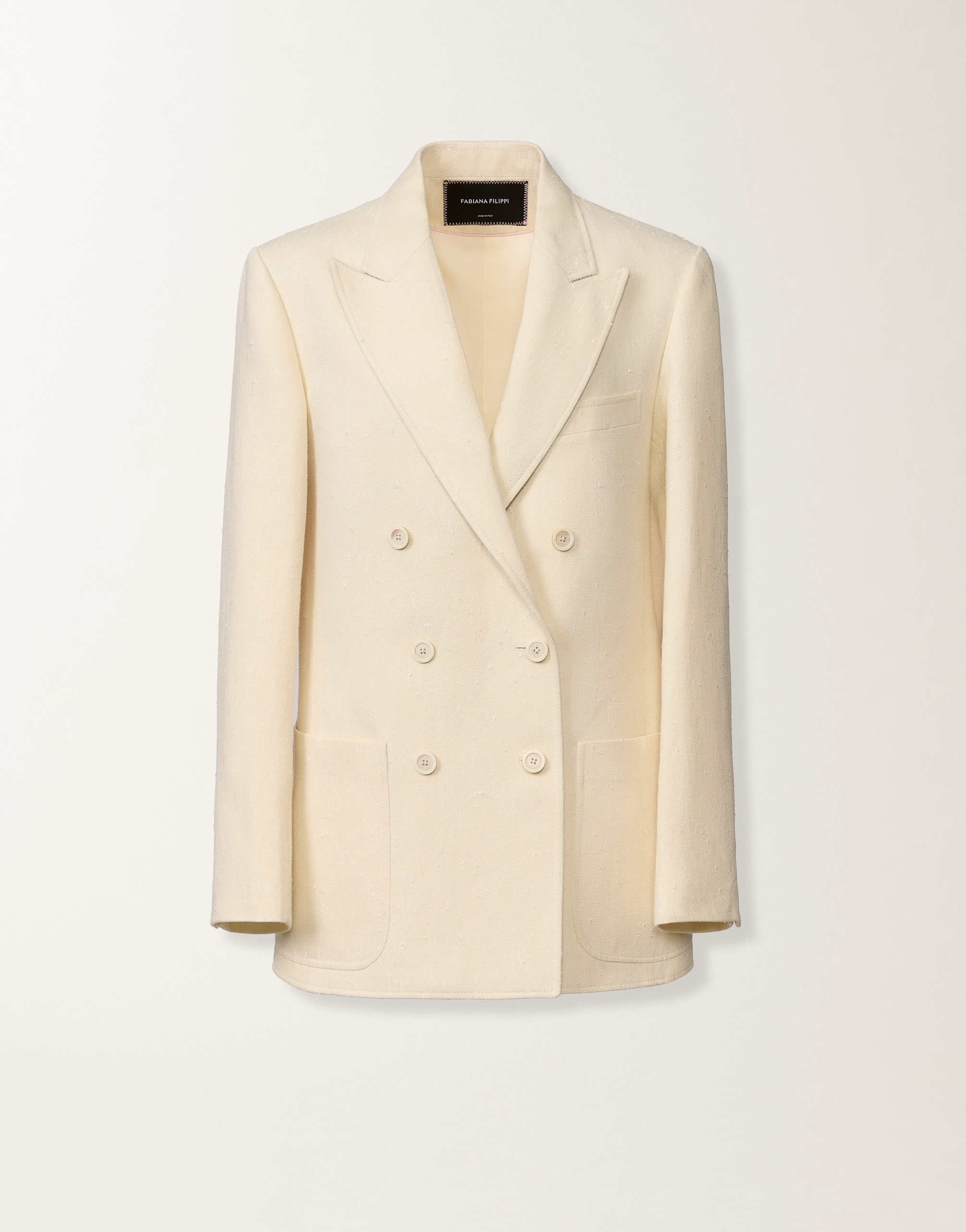 土日限定Double Breasted Twill Long Blazer Double Breasted Twill Long Blazer