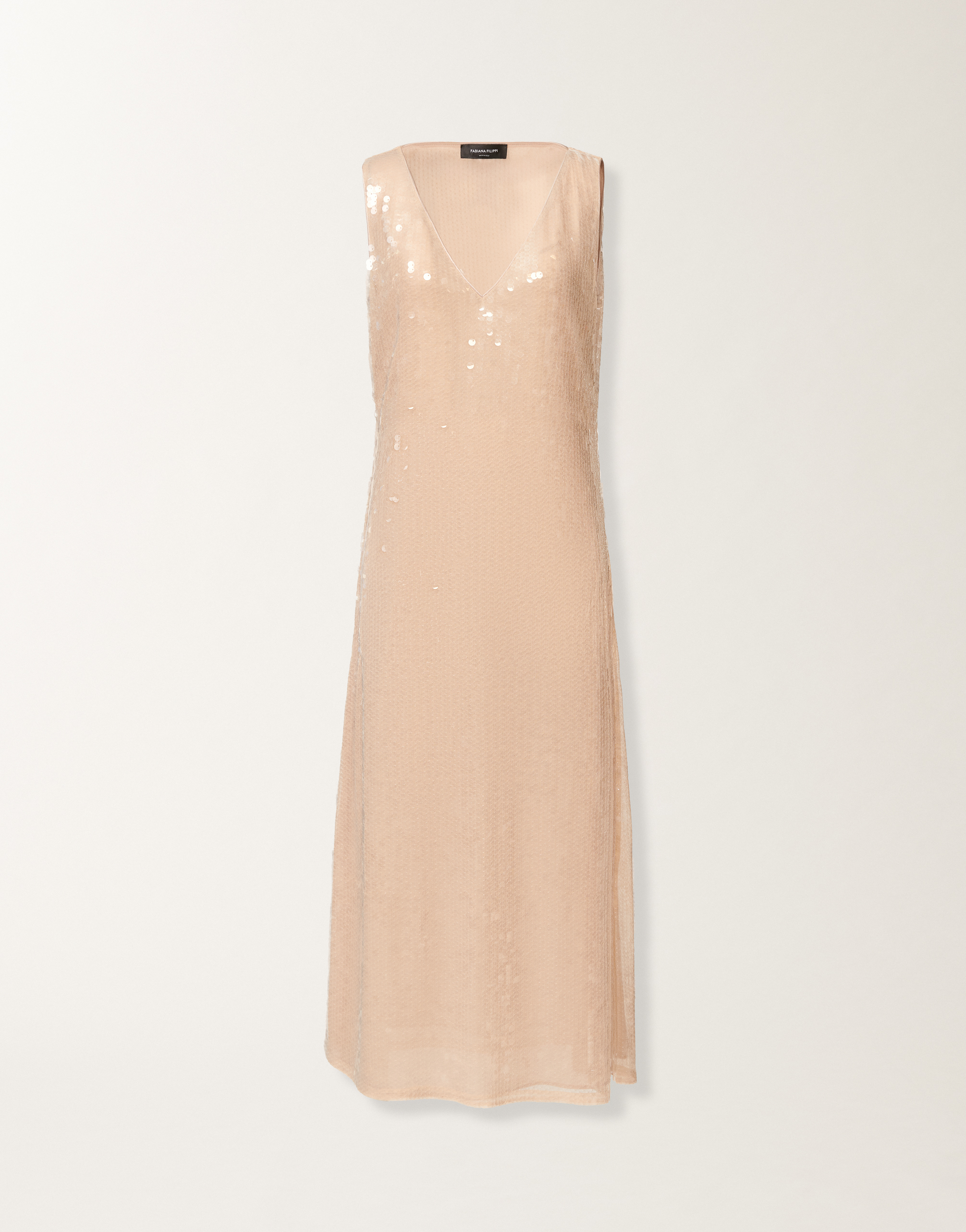 レディースWater-effect sequin dress, nude ドレス | Fabiana Filippi