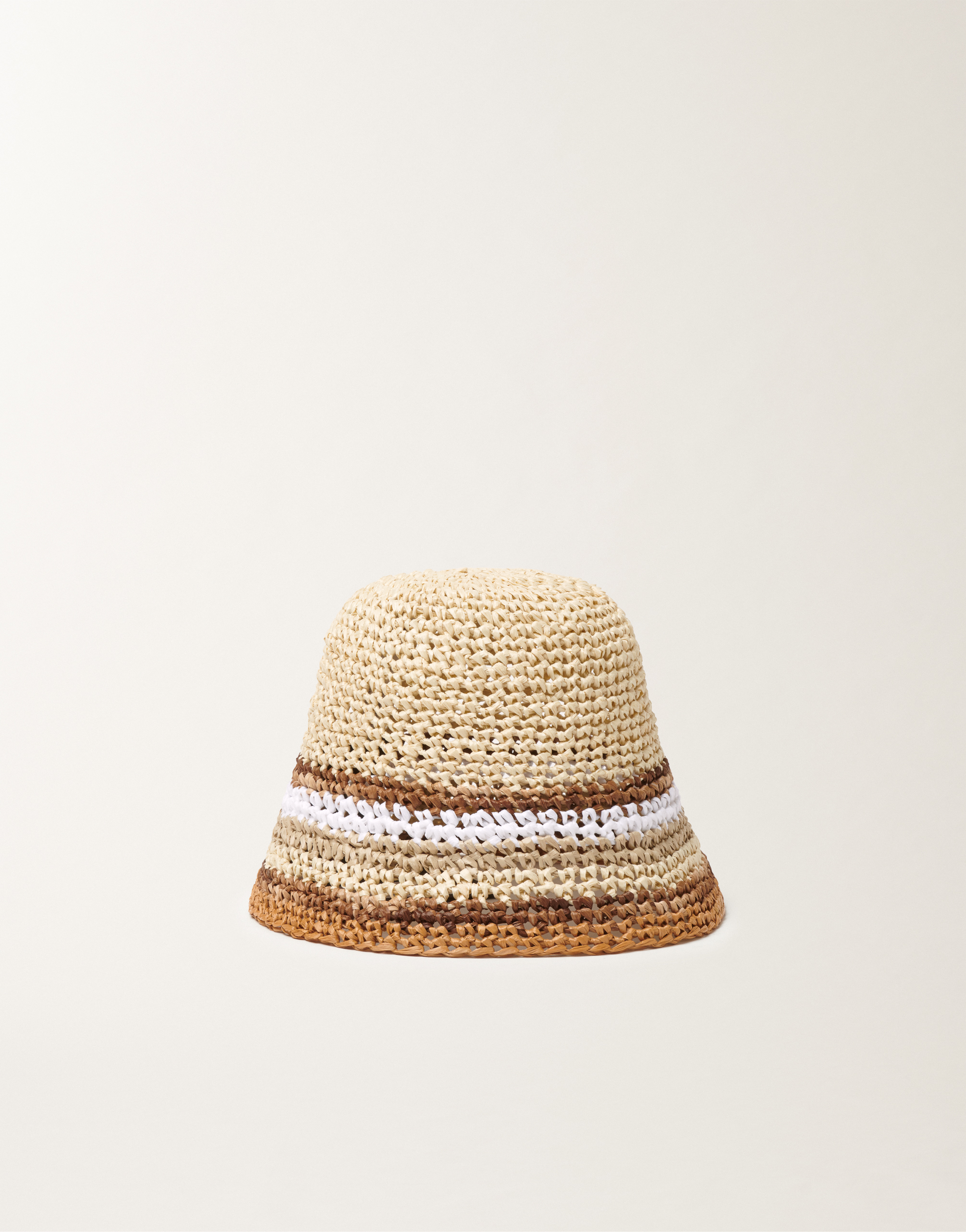 Crochet fisherman hat in raffia, various colors for Women