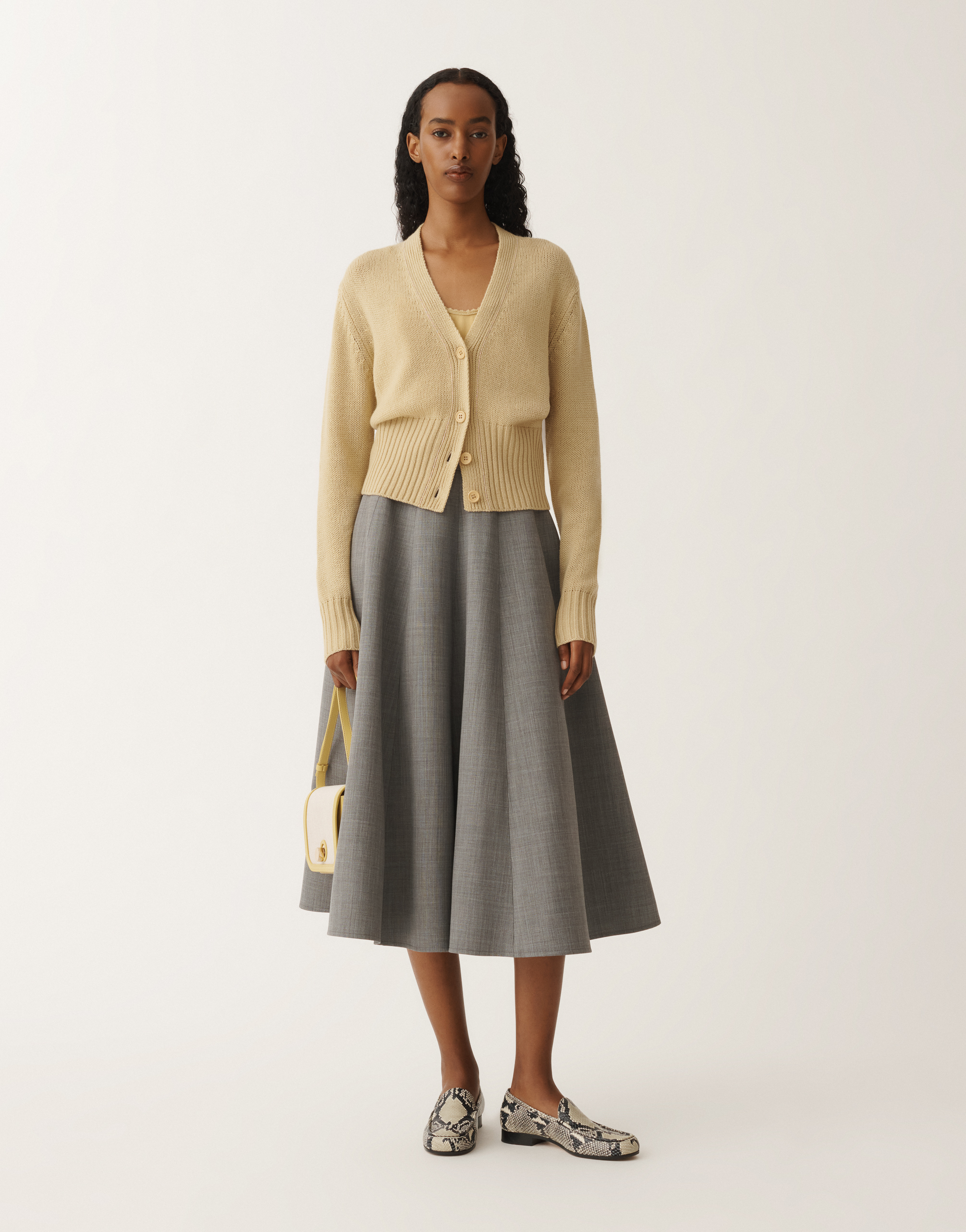 Shop Fabiana Filippi Bistretch Wool Circle Skirt
