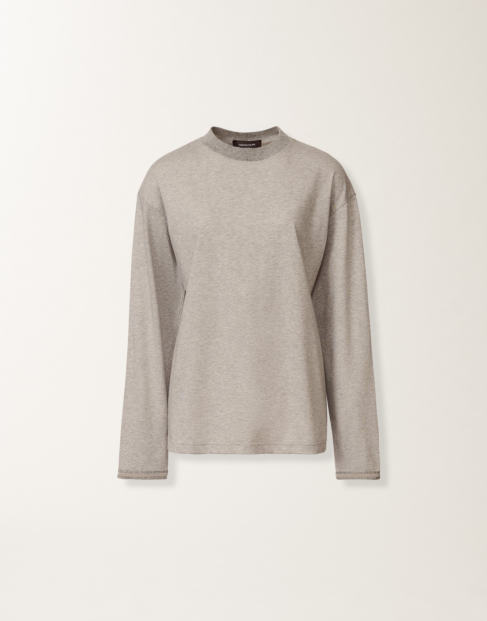 Fabiana Filippi Jersey T-shirt In Gray