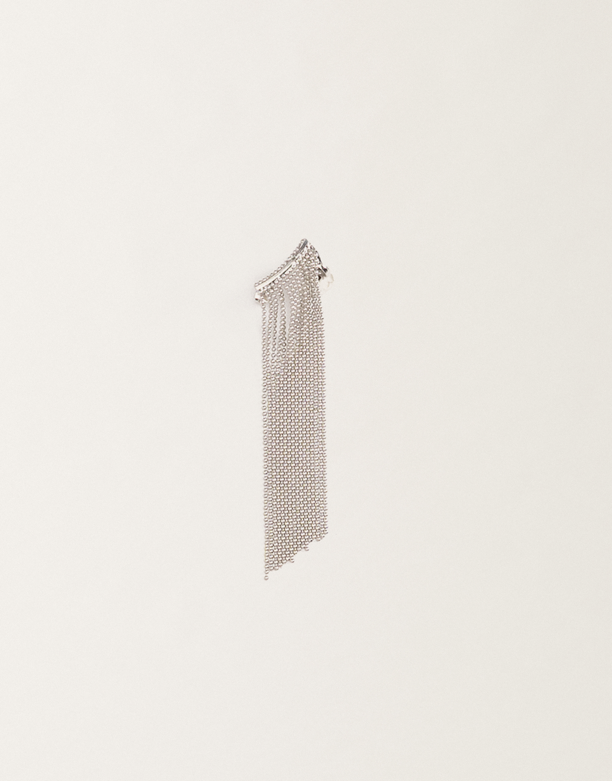 Fabiana Filippi Diamond Wire Fringed Earrings In Silver