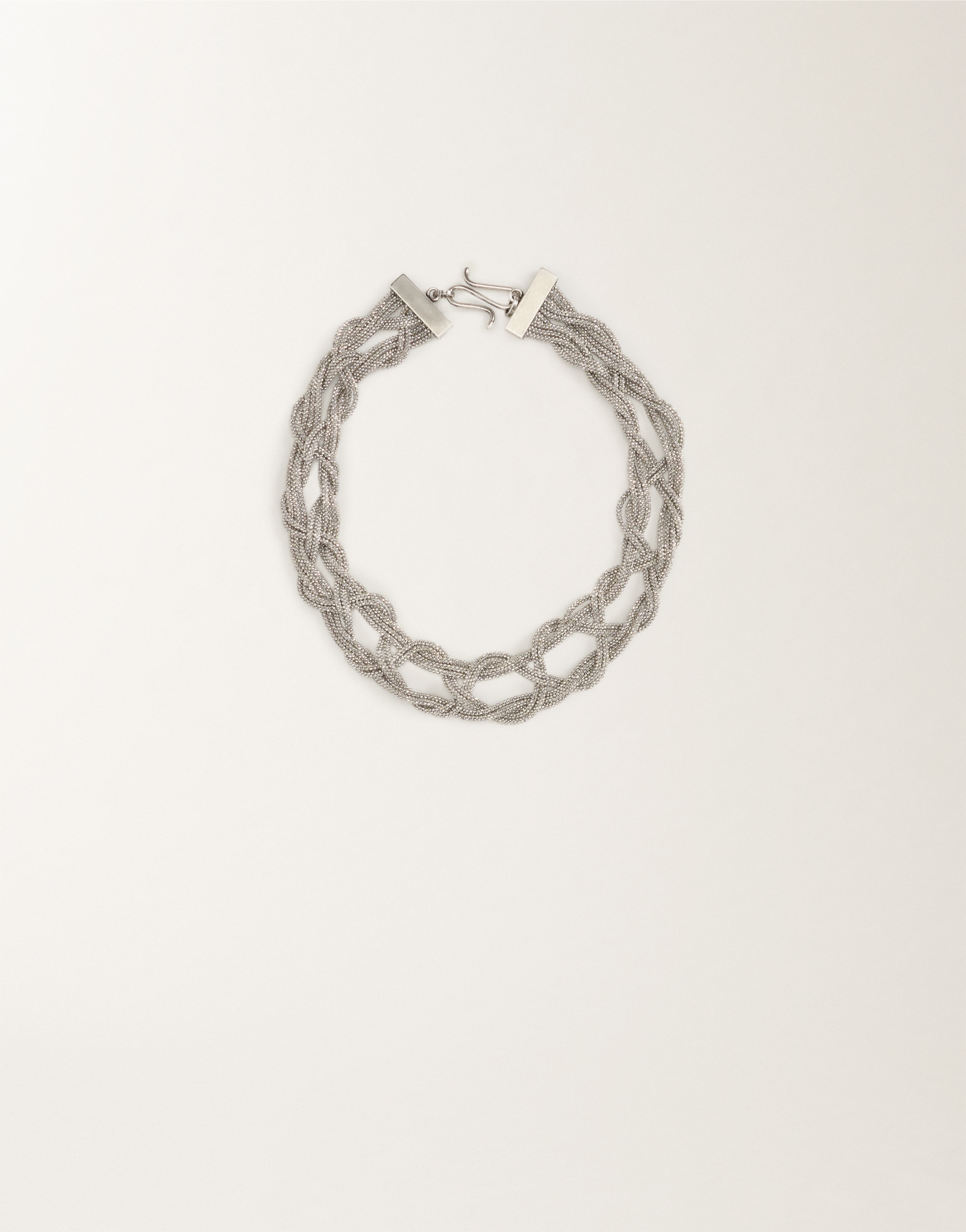 FABIANA FILIPPI DIAMOND WIRE CROCHET NECKLACE 