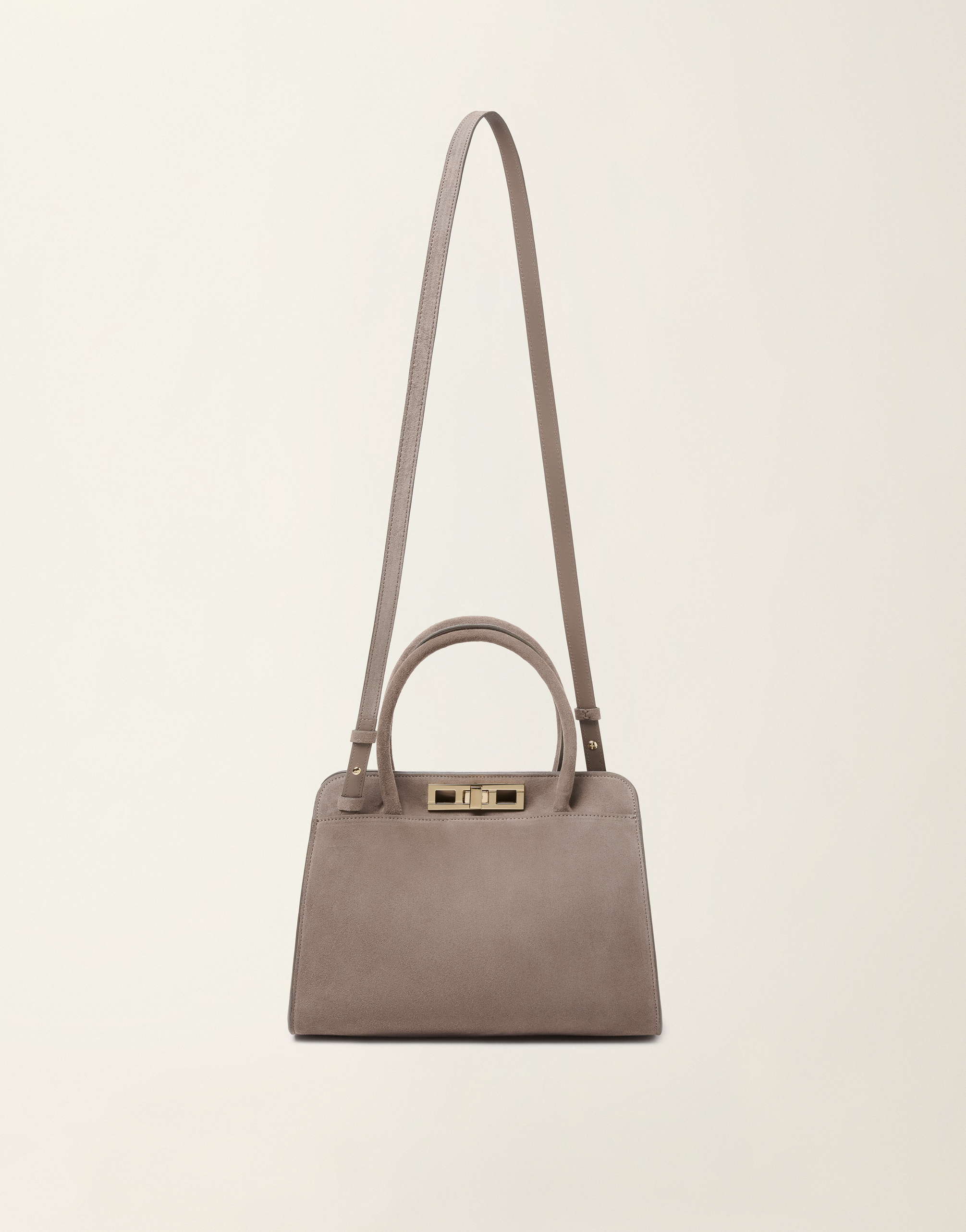 レディースSmall suede handbag, mocha Fabiana Filippi | Fabiana