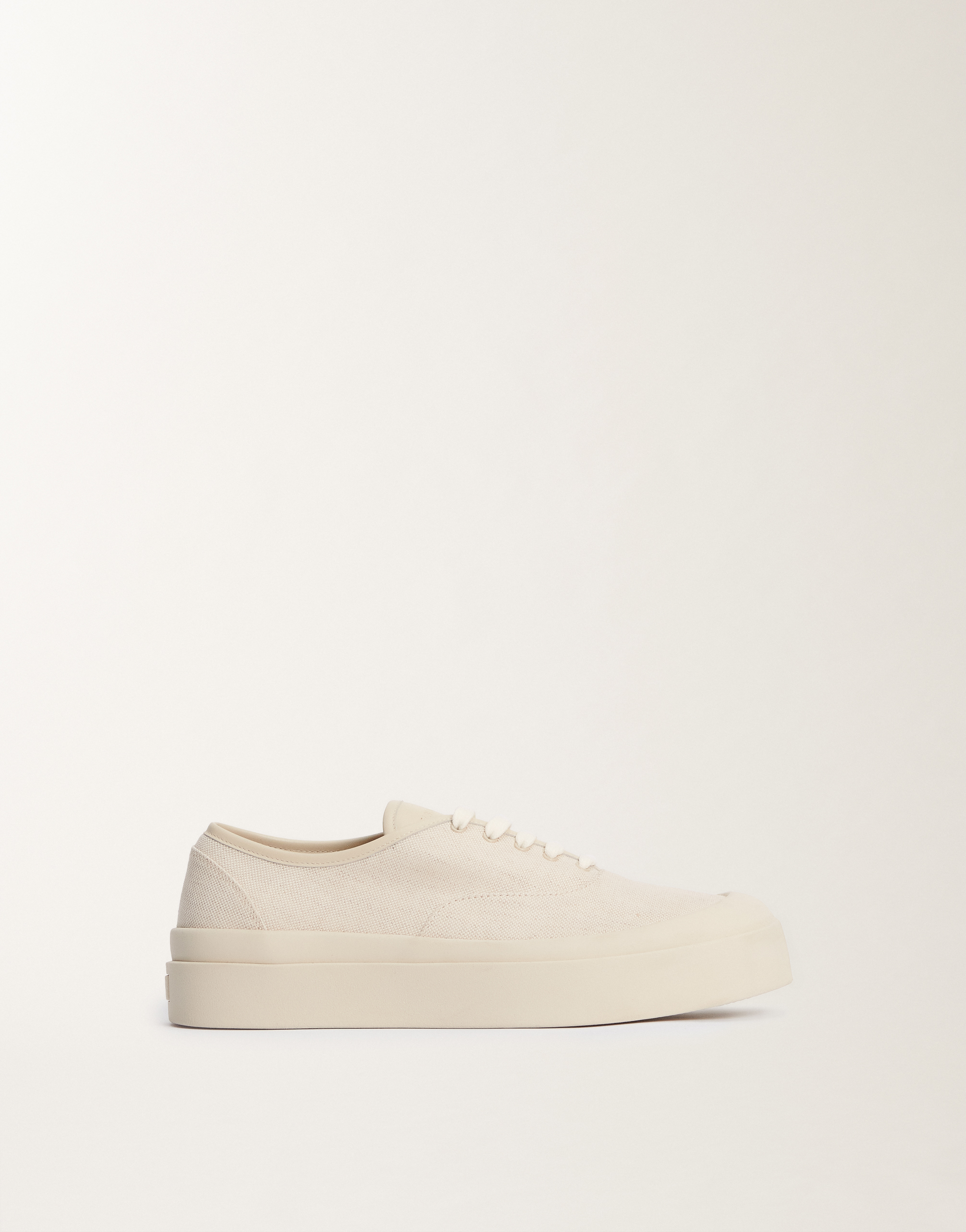 Fabiana Filippi Canvas And Nappa Leather Sneakers In White