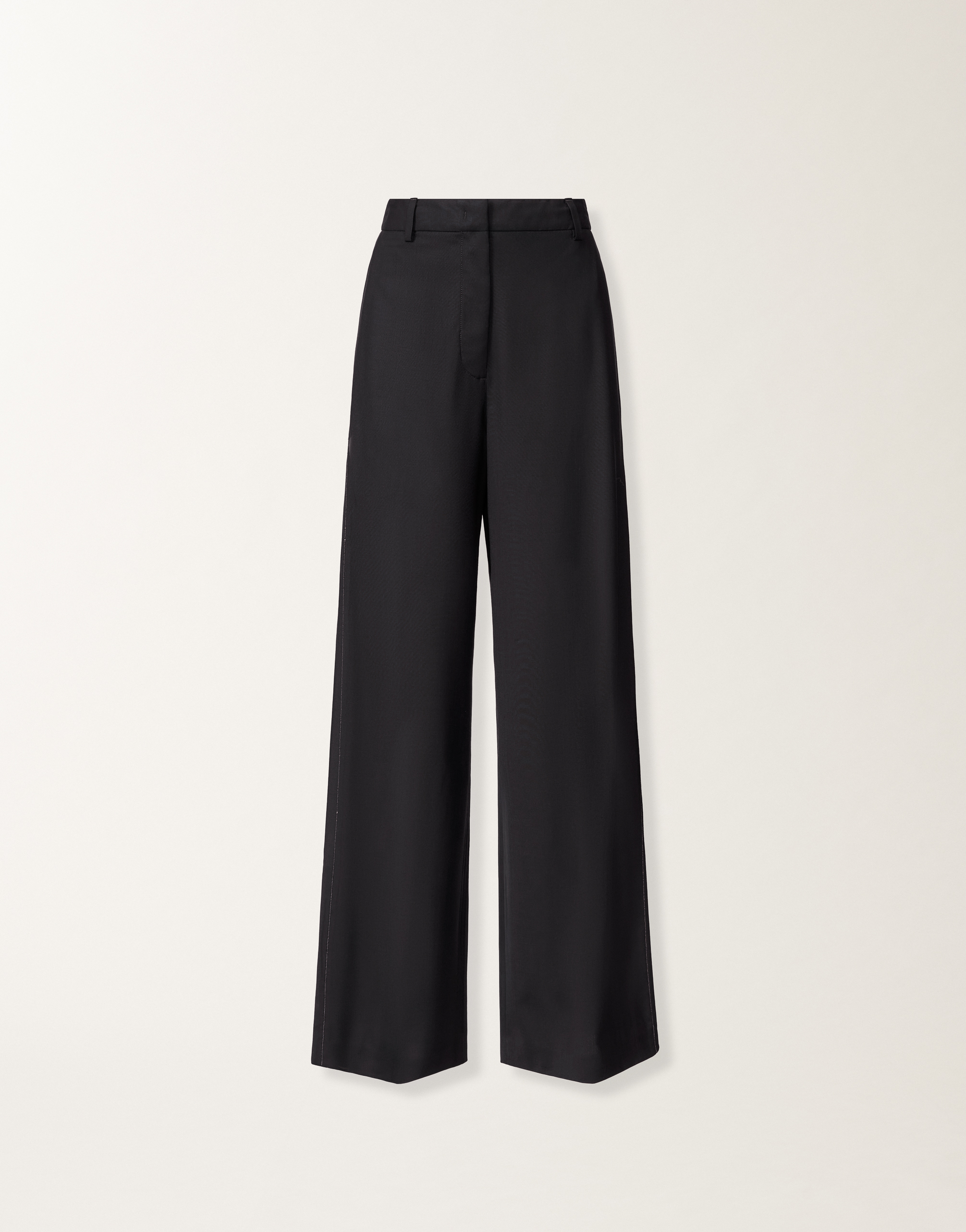 Fabiana Filippi Spoleto Trousers In Bi-stretch Fresco Wool In Black