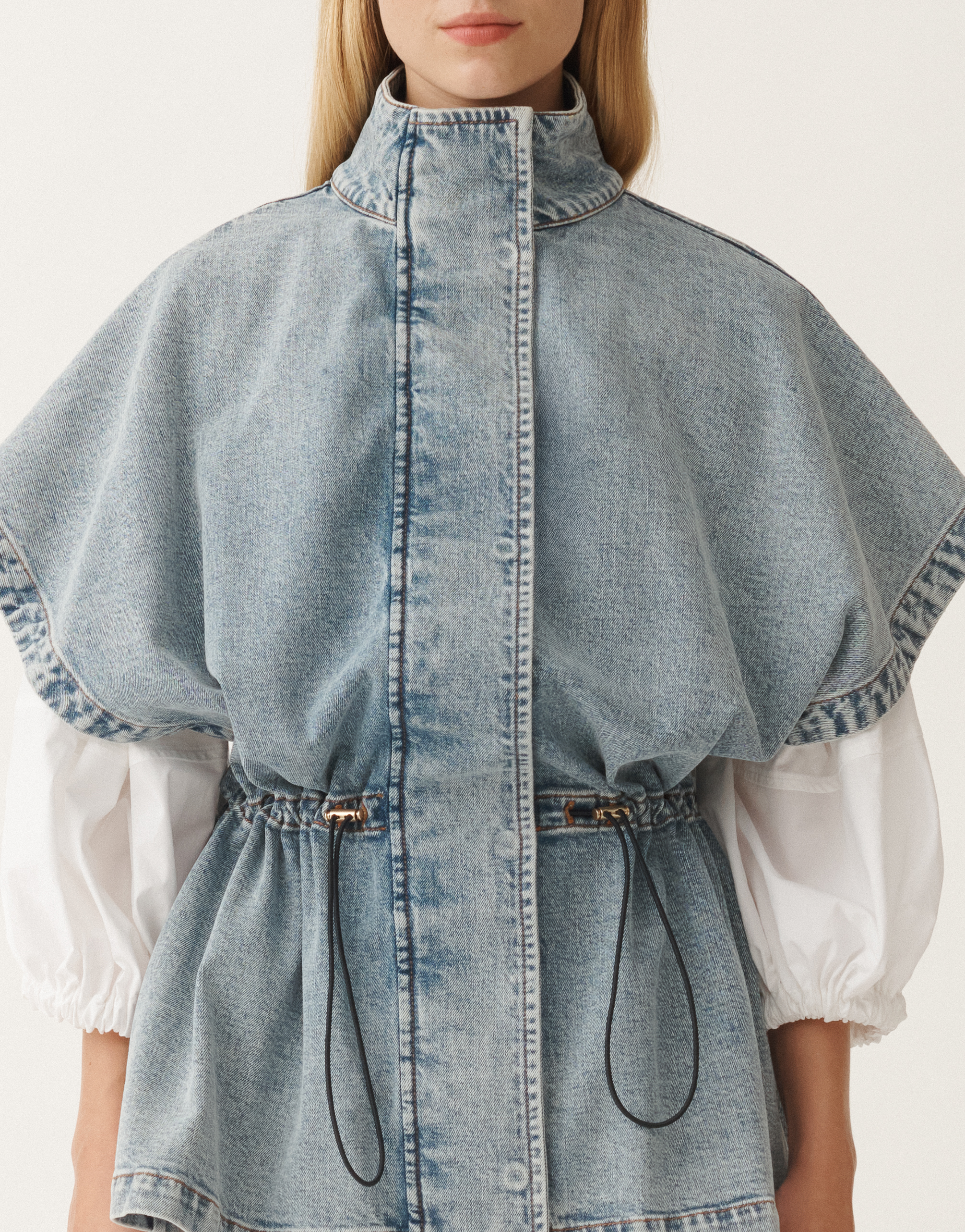 FABIANA FILIPPI STRETCH DENIM JACKET 