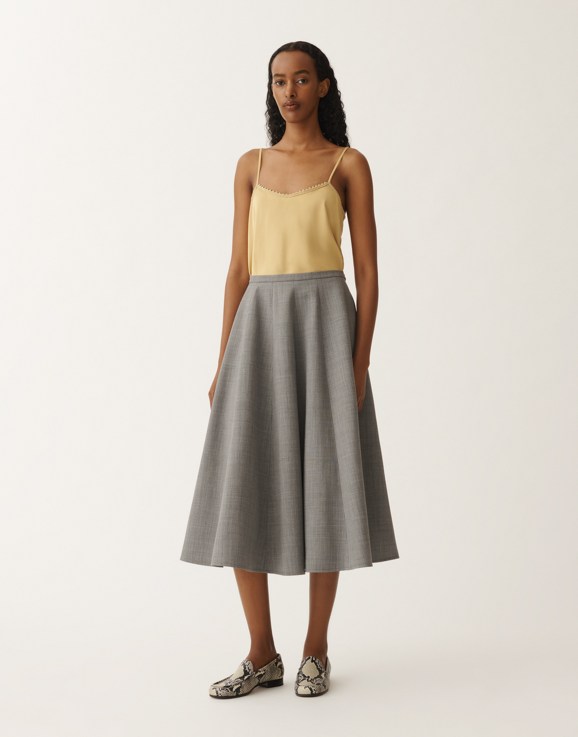 Shop Fabiana Filippi Bistretch Wool Circle Skirt