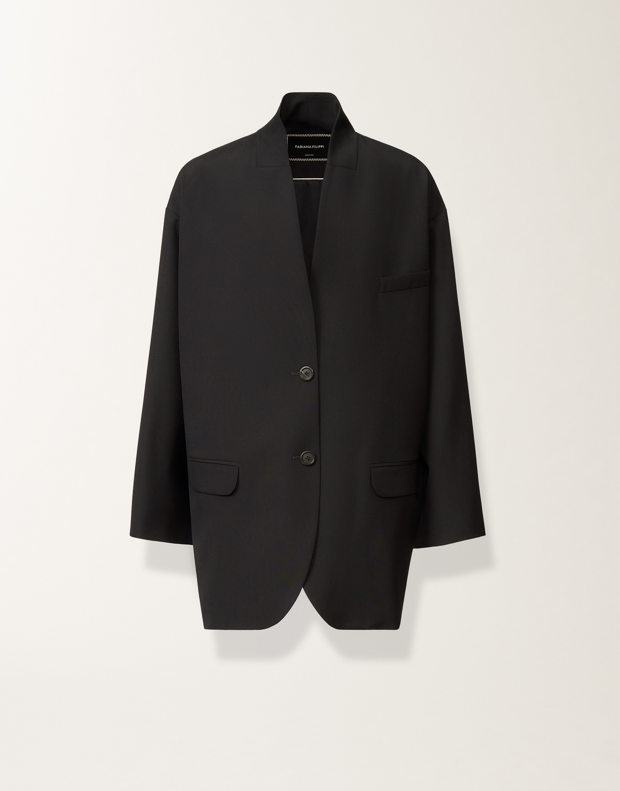 Fabiana Filippi Midnight Blue Techno-tailored Jacket