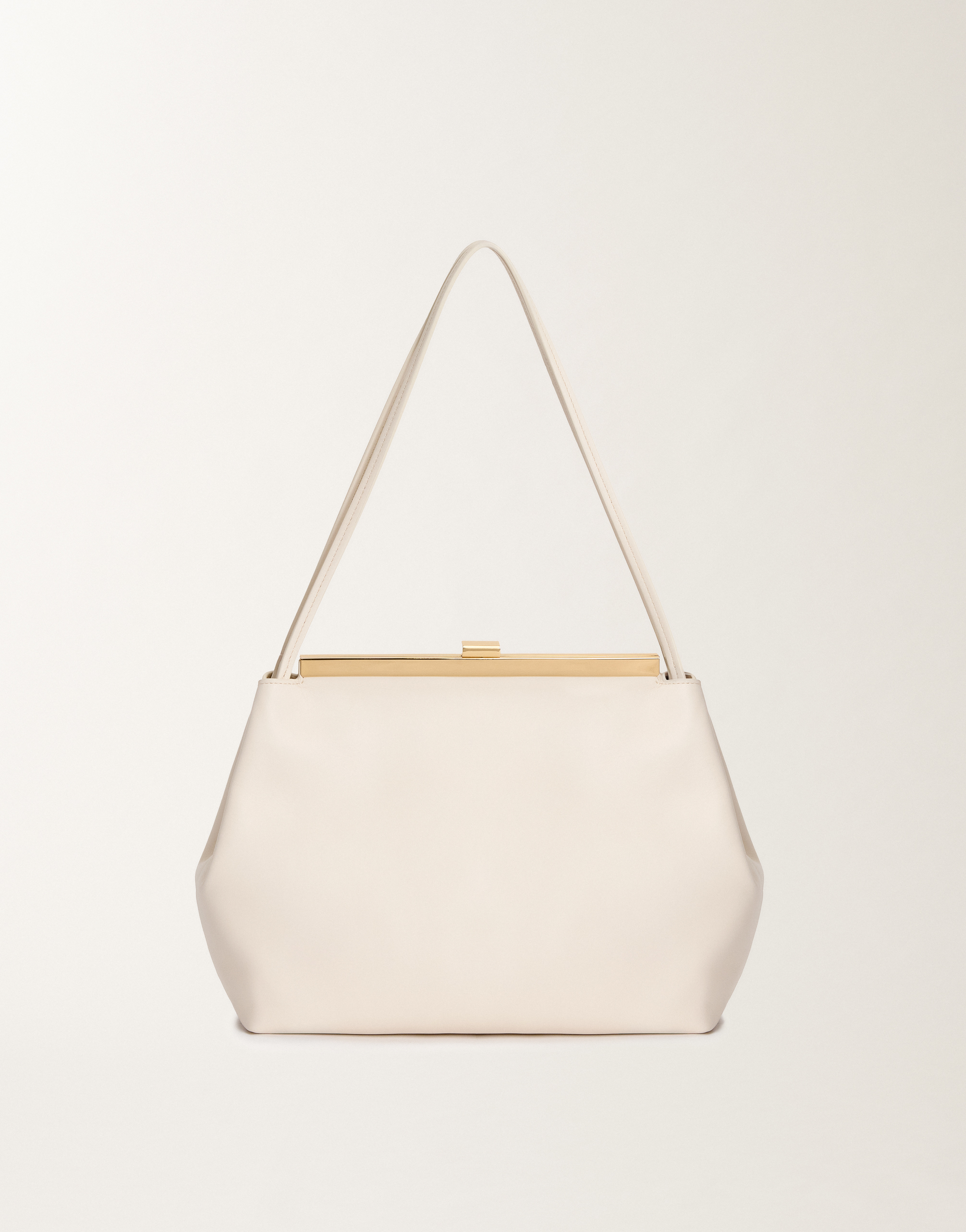 Fabiana Filippi Nappa Leather Crossbody Bag In Butter