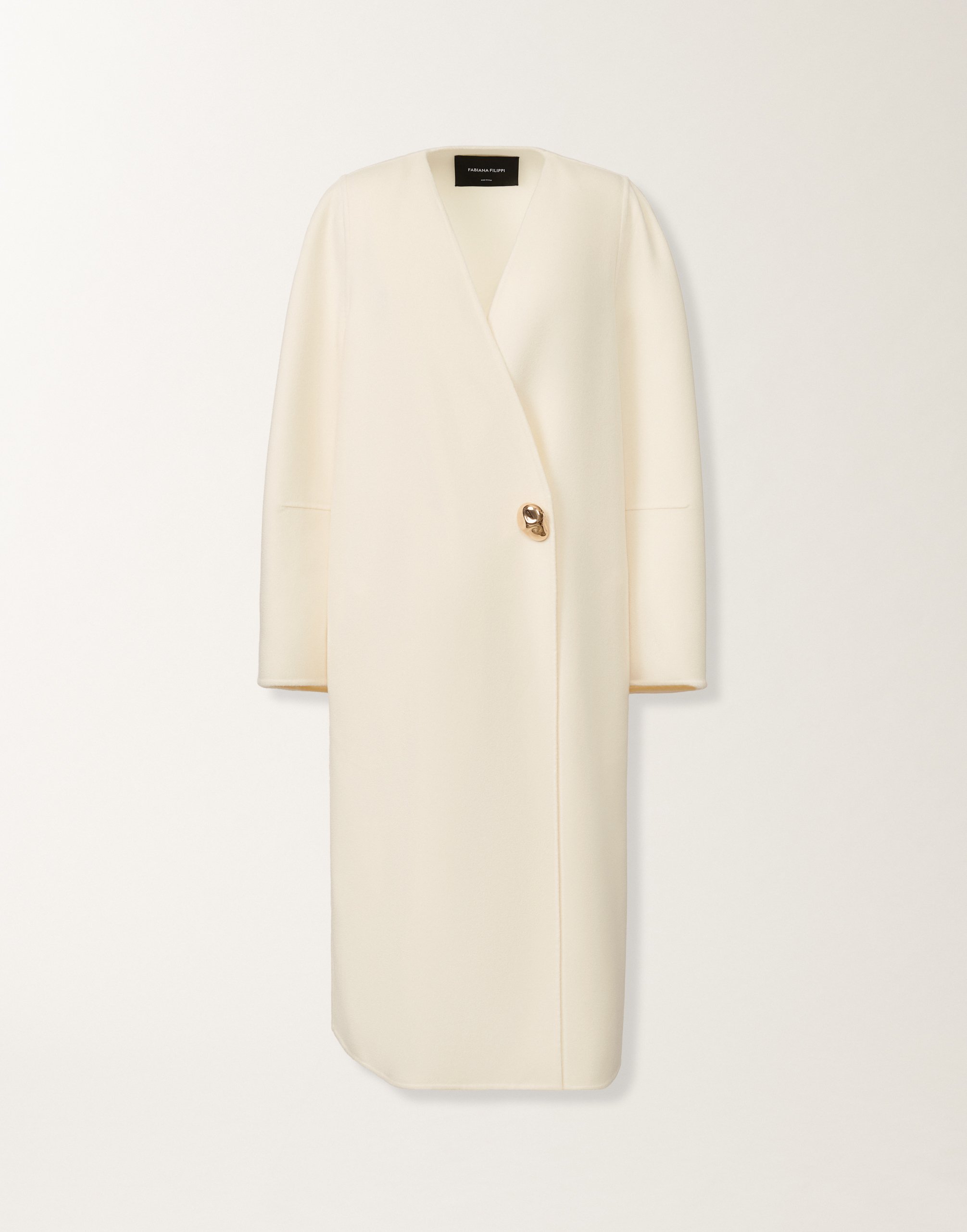 Fabiana Filippi Single-button Wrap Coat In White
