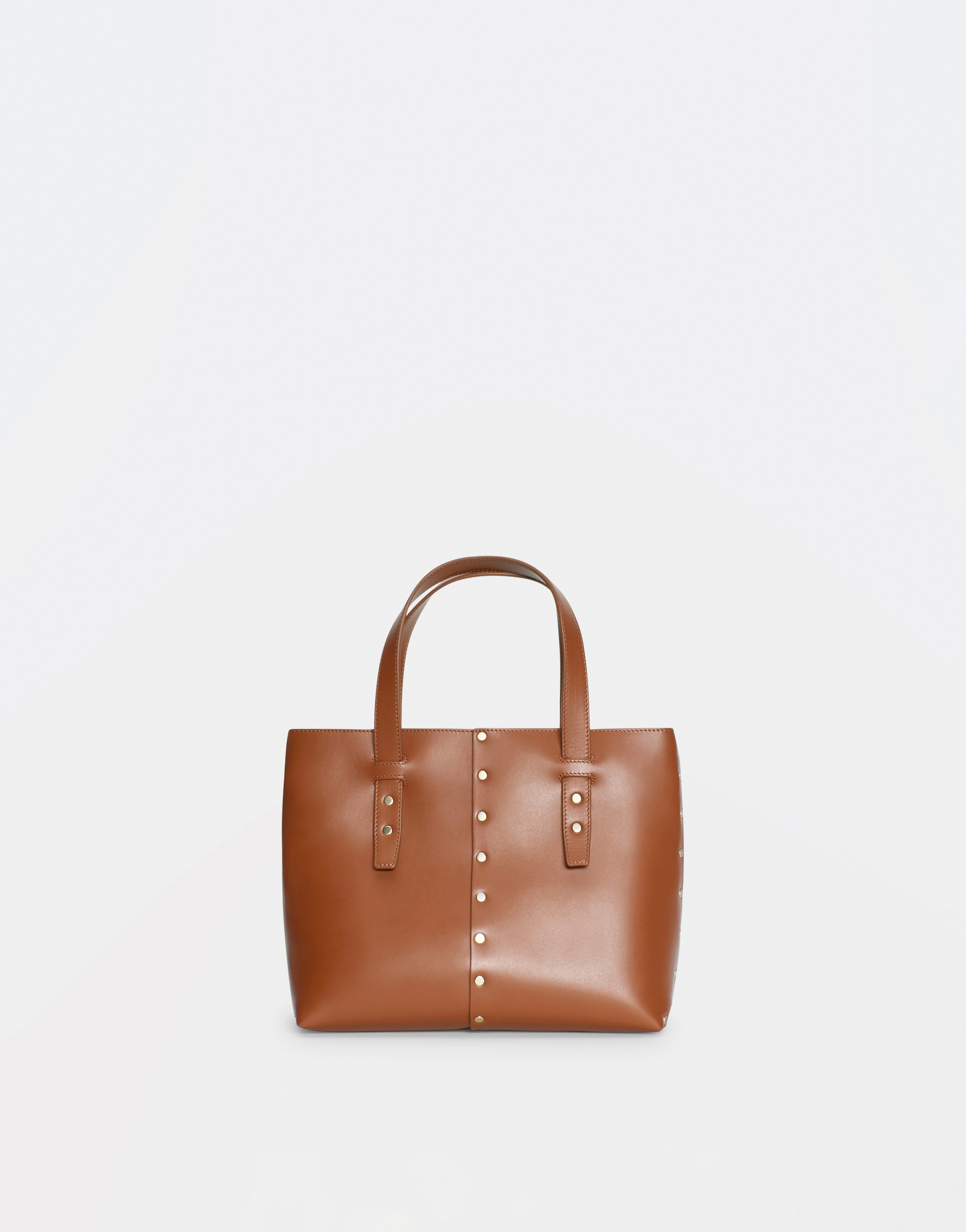 Shop Fabiana Filippi Leather Mini Tote Bag In Sacher