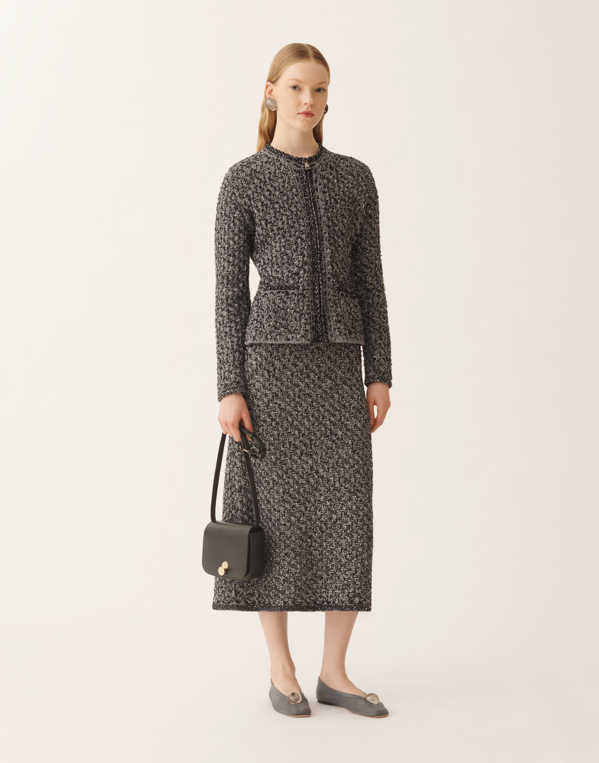 Fabiana Filippi Women Blue Tweed Skirt, 30 Luxury Skirts For Women Darveys In Multi