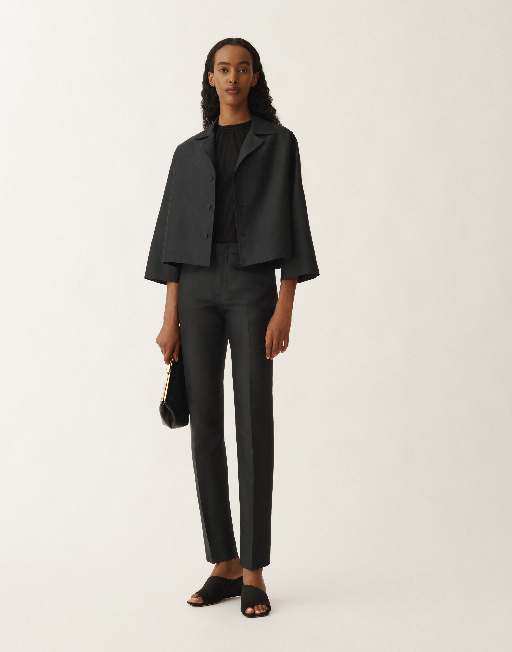 Shop Fabiana Filippi Cashmere And Silk Vest Top In Black