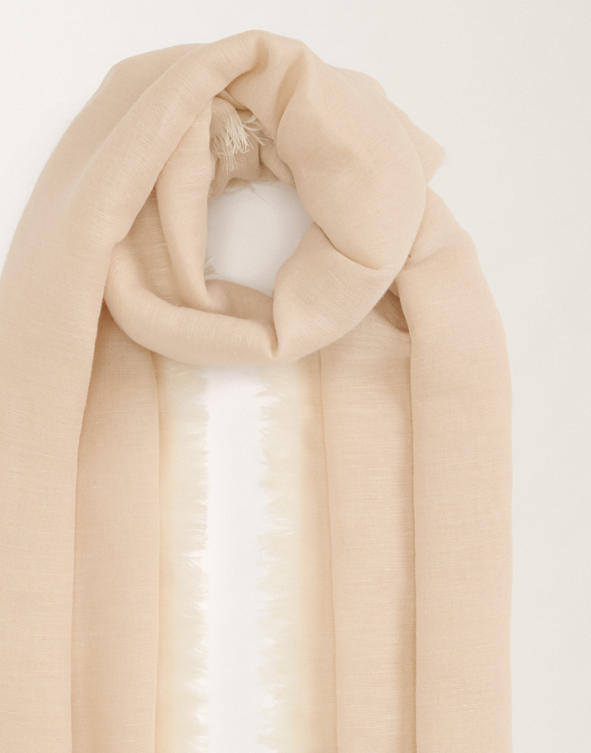 Fabiana Filippi Fringed Scarf In Sand