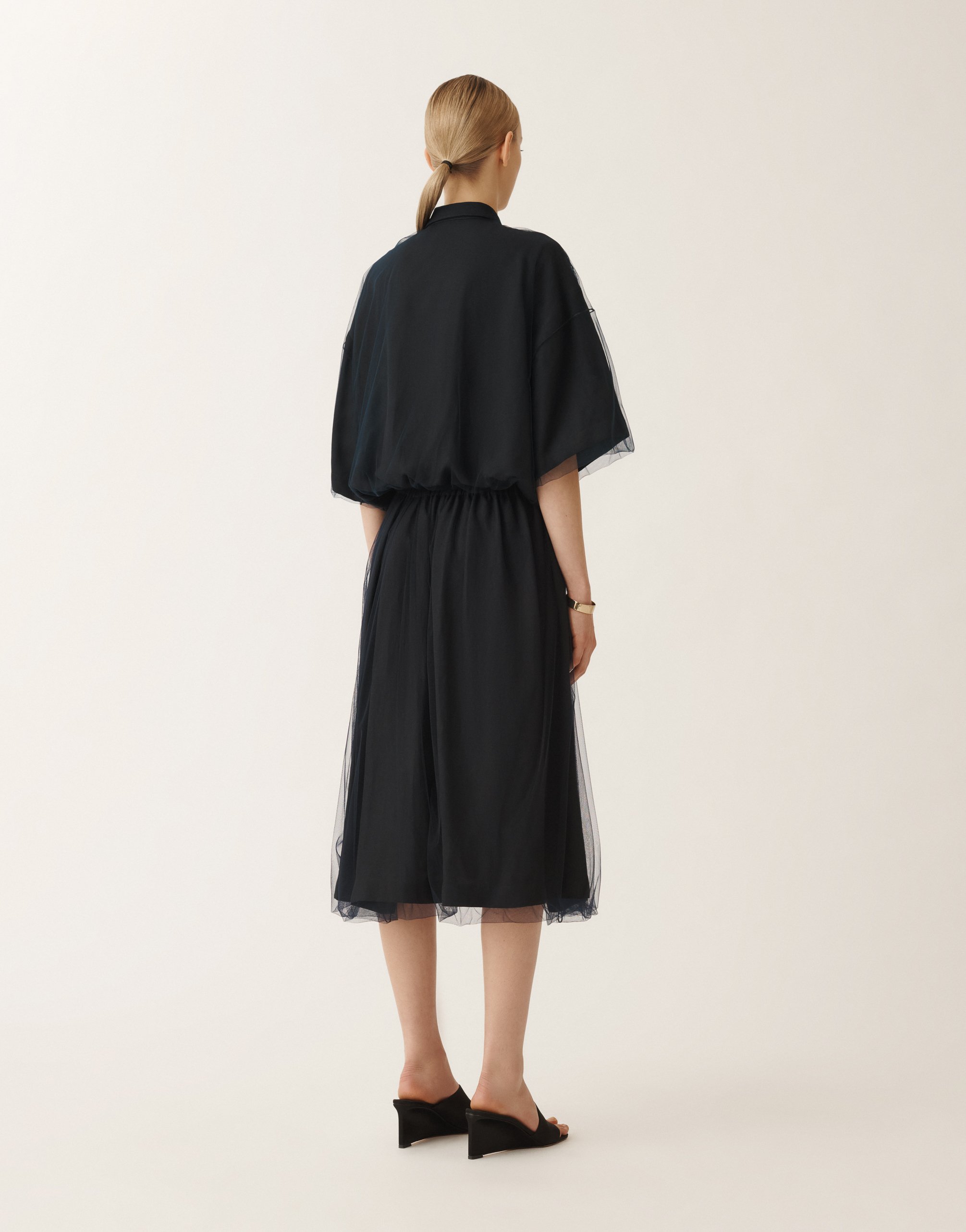 Shop Fabiana Filippi Linen And Viscose Shirt In Blue