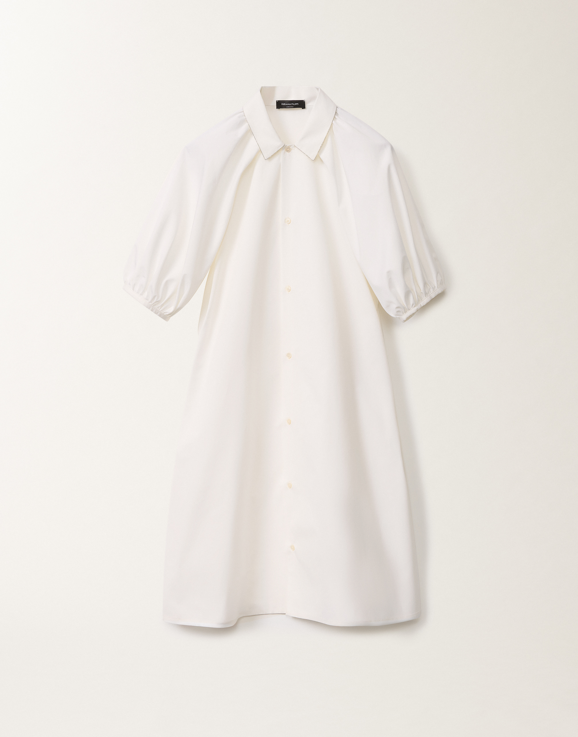 Fabiana Filippi Poplin Midi Dress In White