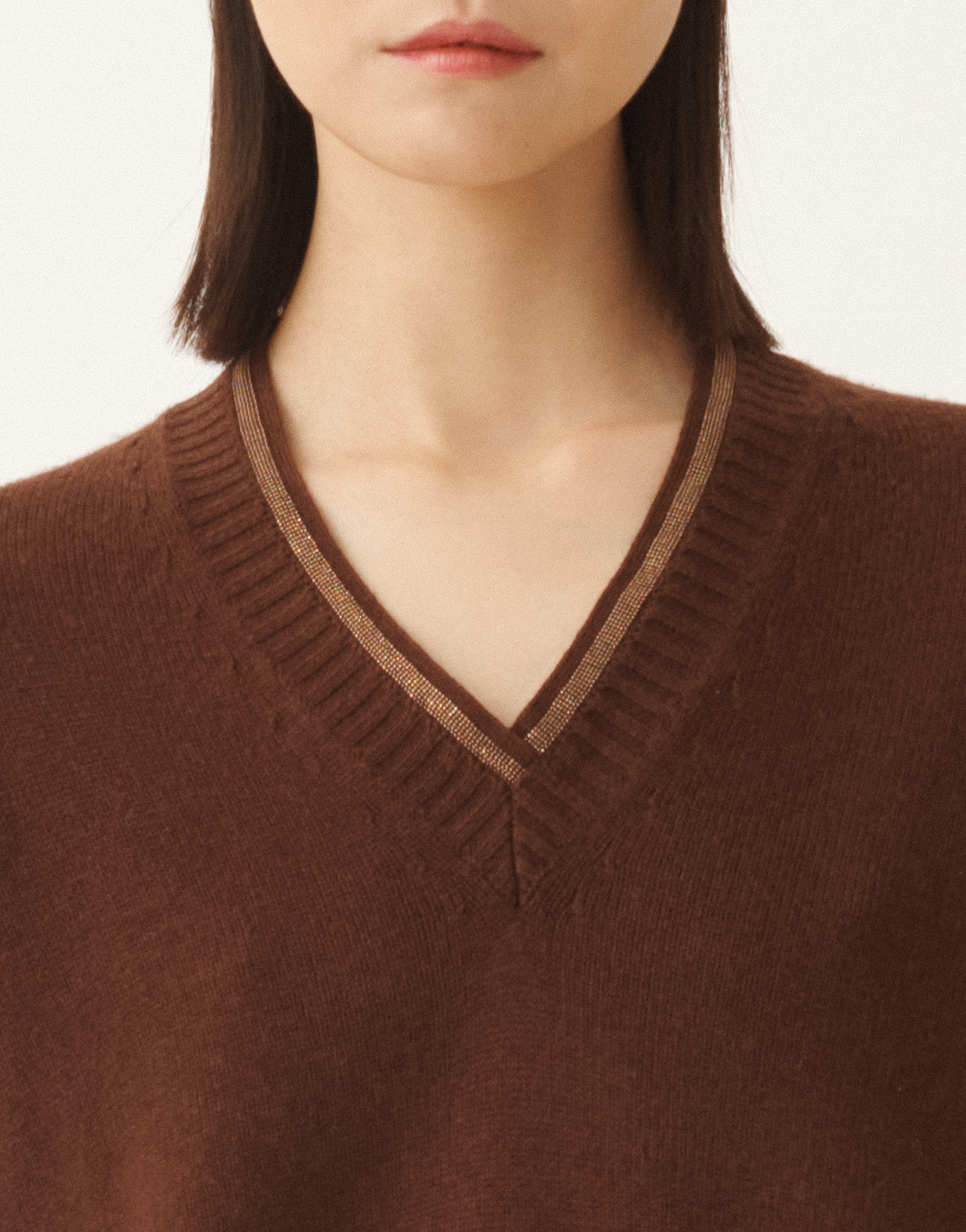 Fabiana Filippi Sweater In Platinum In Brown
