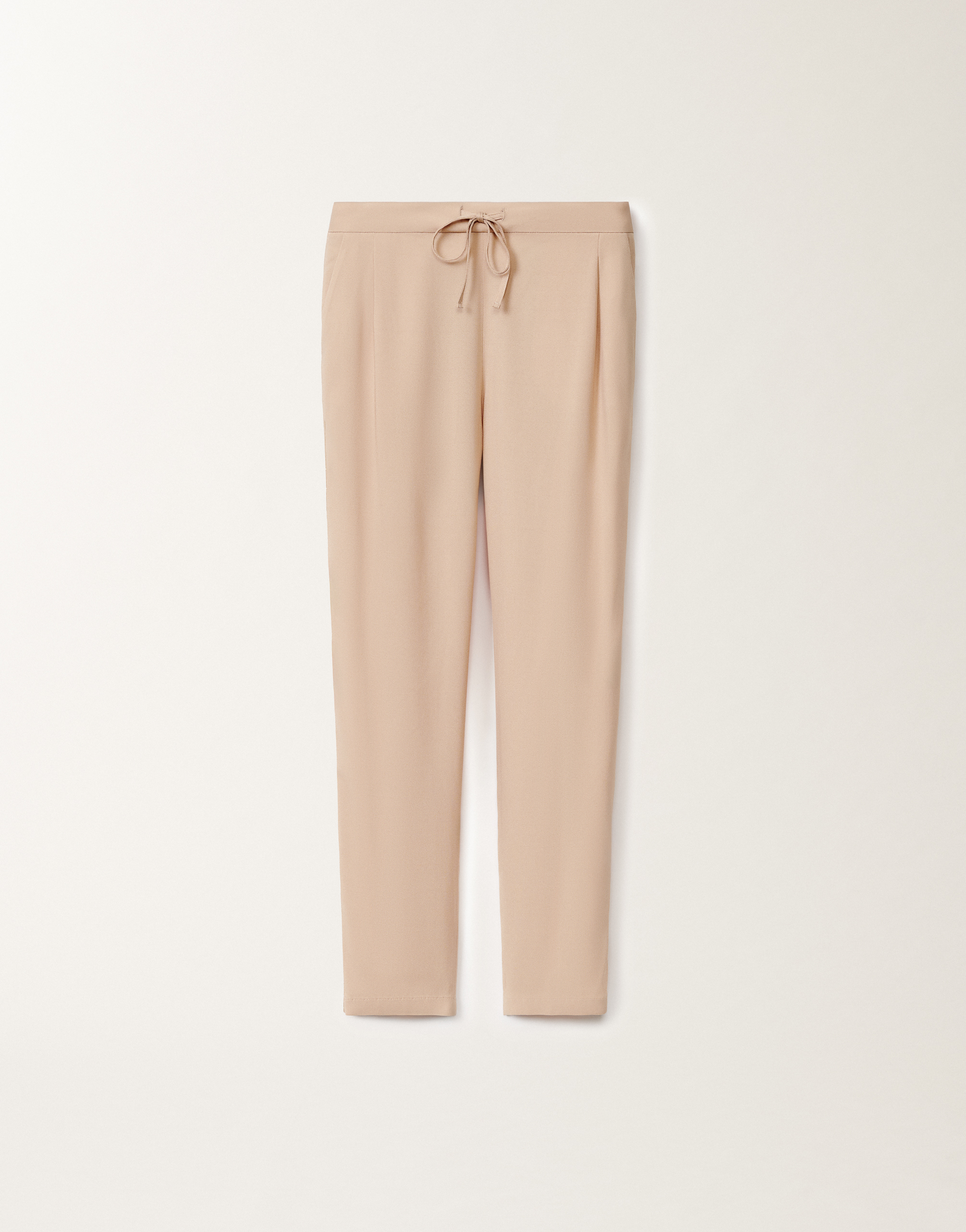 Fabiana Filippi Spello Stretch Sablé Trousers In Sand