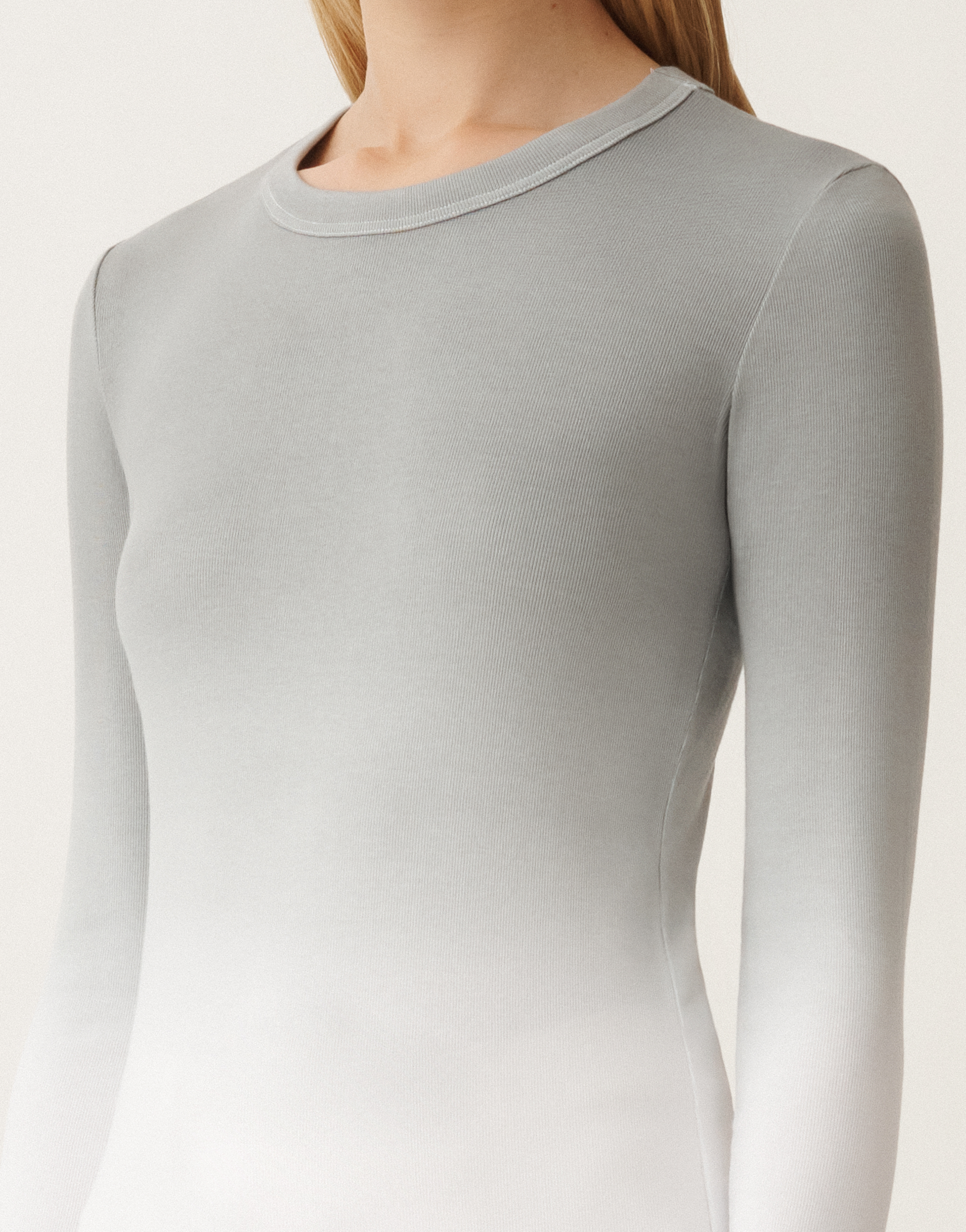 Fabiana Filippi Gradient-print Jersey T-shirt In Grey