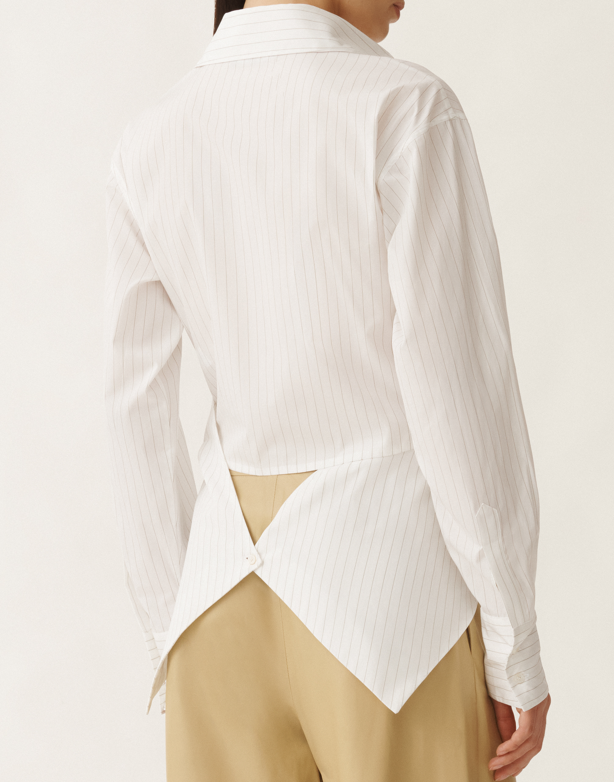 FABIANA FILIPPI STRIPED POPLIN SHIRT 