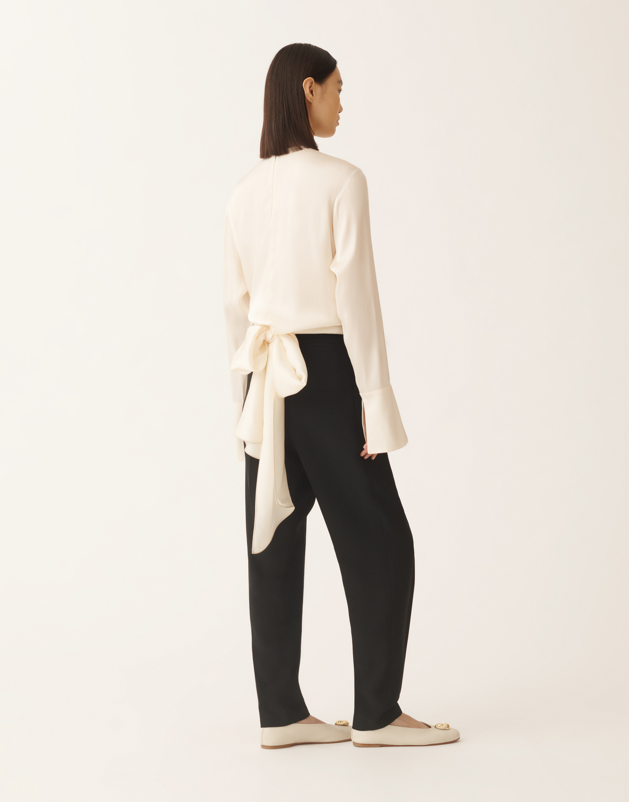 Fabiana Filippi Wrap-tie Silk Blouse In Multi