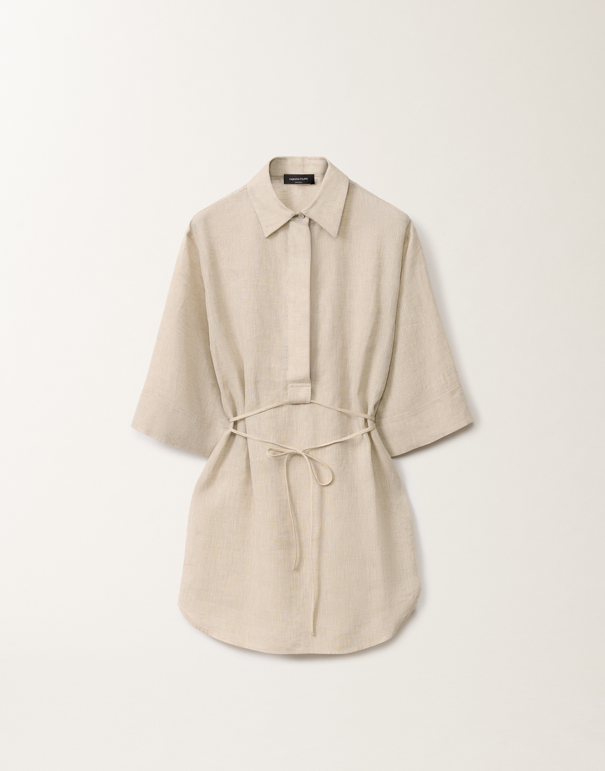 FABIANA FILIPPI LINEN CANVAS TUNIC 