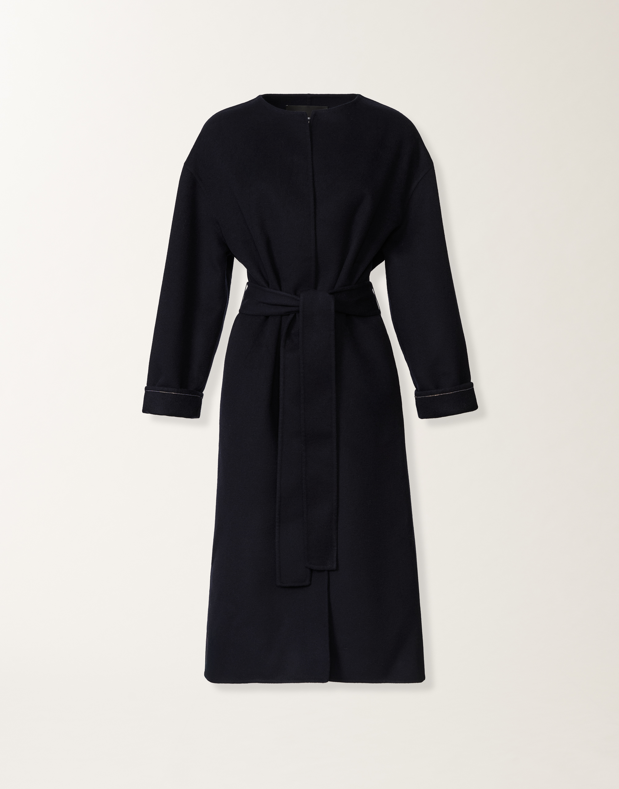 Double wool coat, midnight blue for Women | Fabiana Filippi®