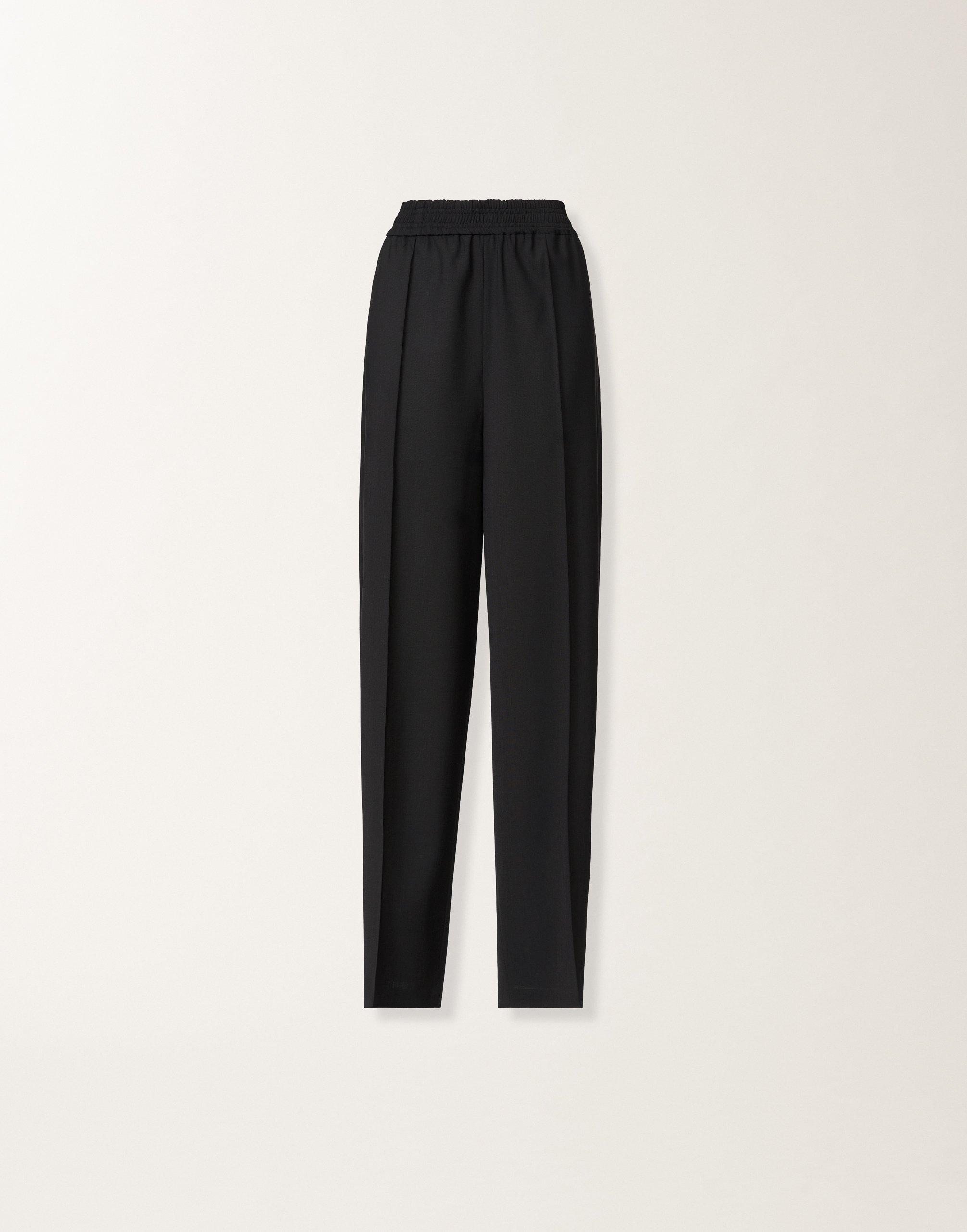 Fabiana Filippi Jogger Trousers In Bi-stretch Fresco Wool In Black