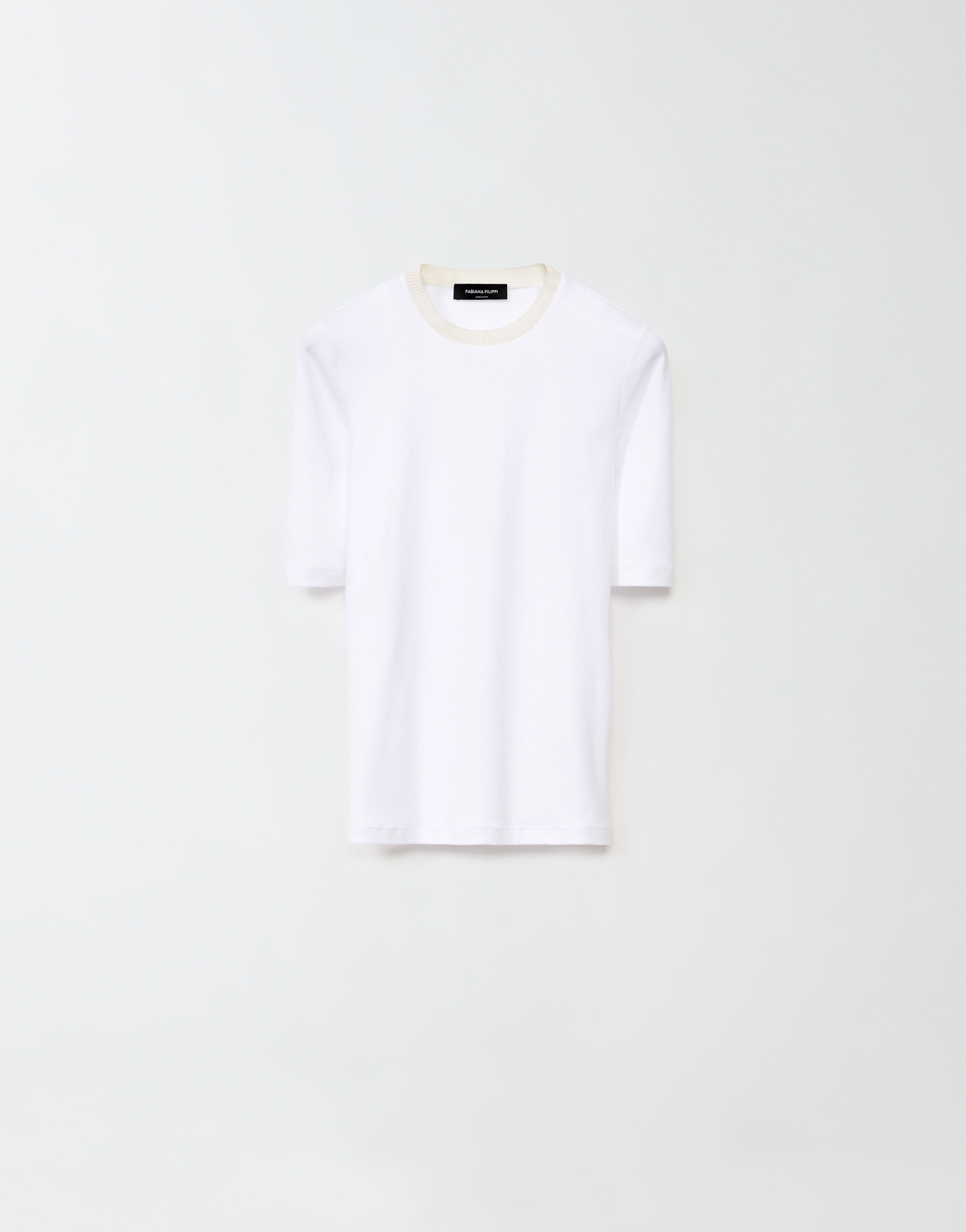 Fabiana Filippi Jersey T-shirt In White