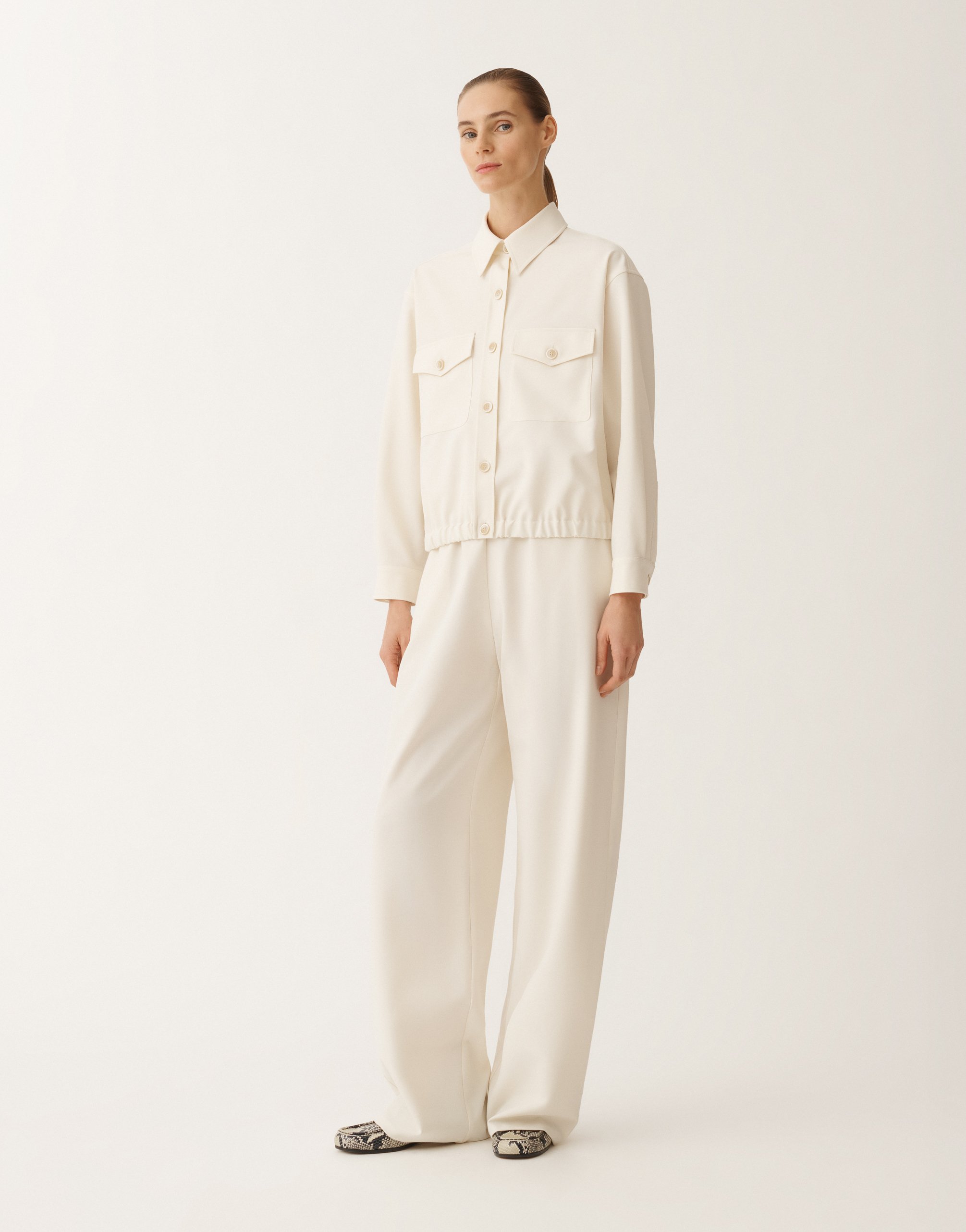 FABIANA FILIPPI TECHNO TAILORING BOMBER JACKET