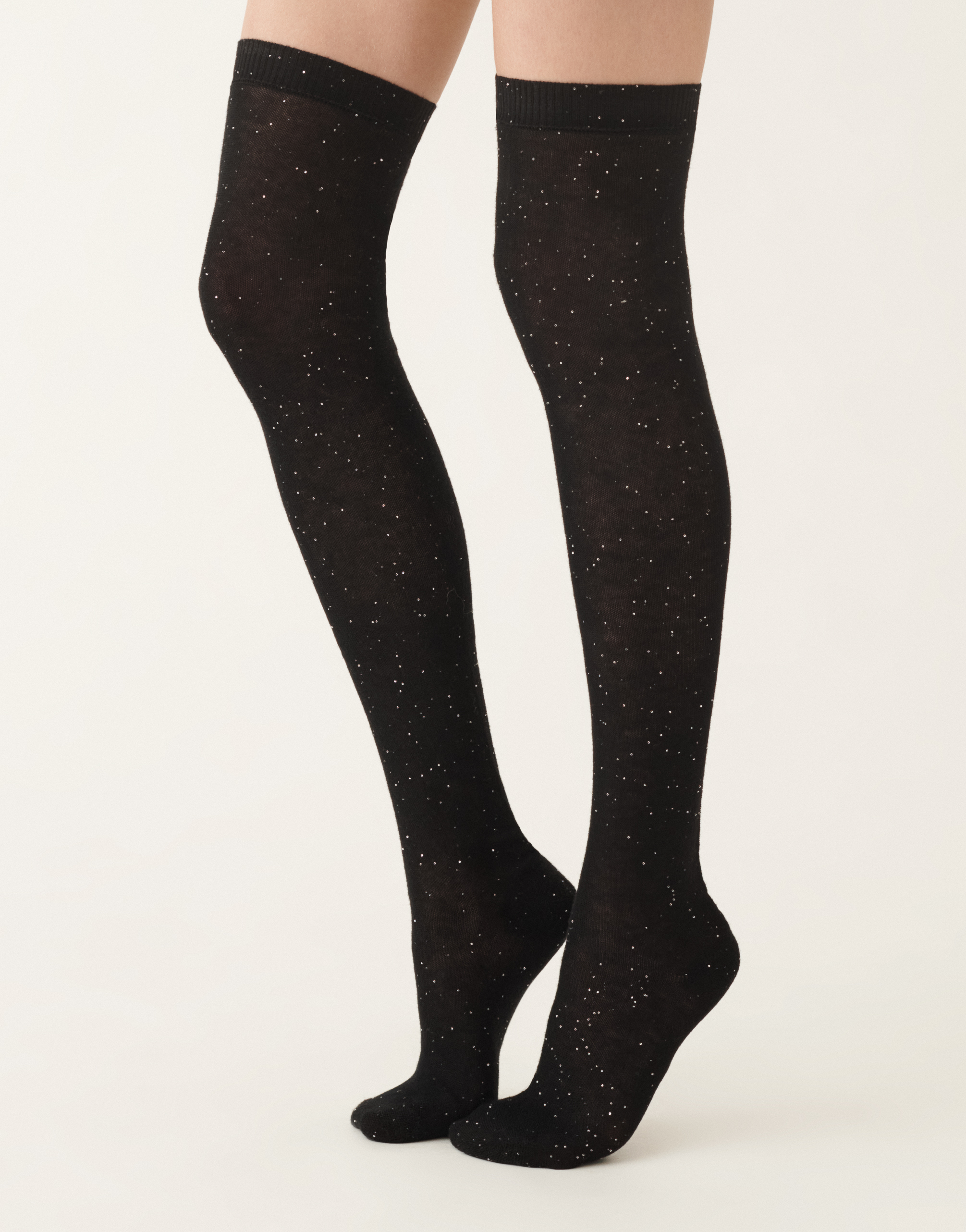 Fabiana Filippi Wool Socks With Sequins In Brown