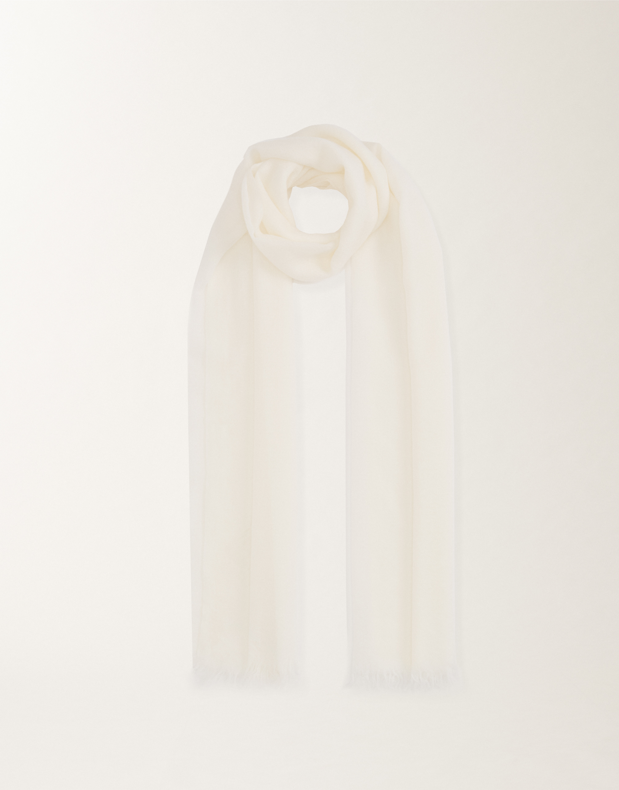 Shop Fabiana Filippi Cashmere Scarf In White