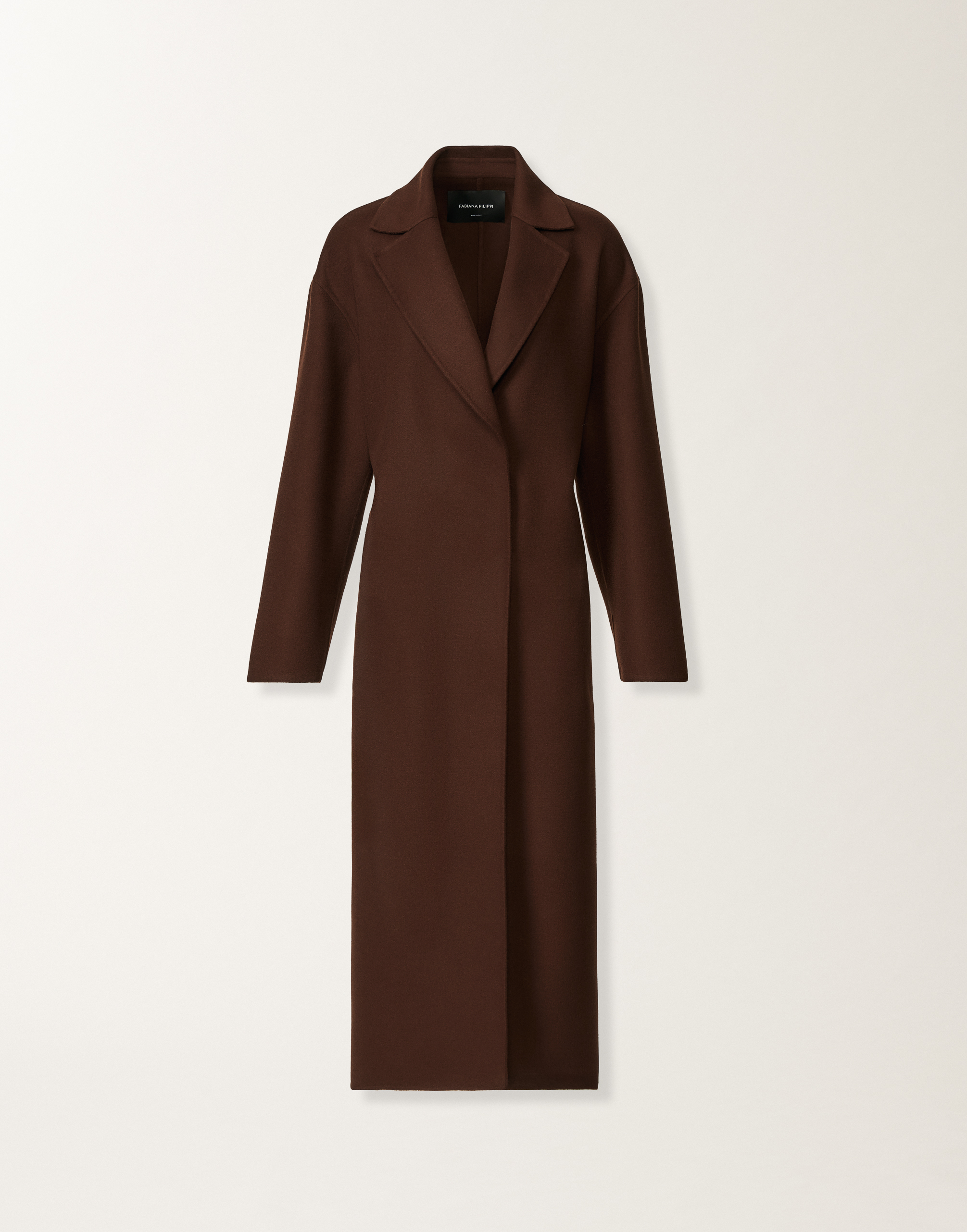 コート FABIANA FILIPPI Woman Coat Ebony CTD215F235L509 1269 Double wool coat, ebony for Women | Fabiana Filippi®