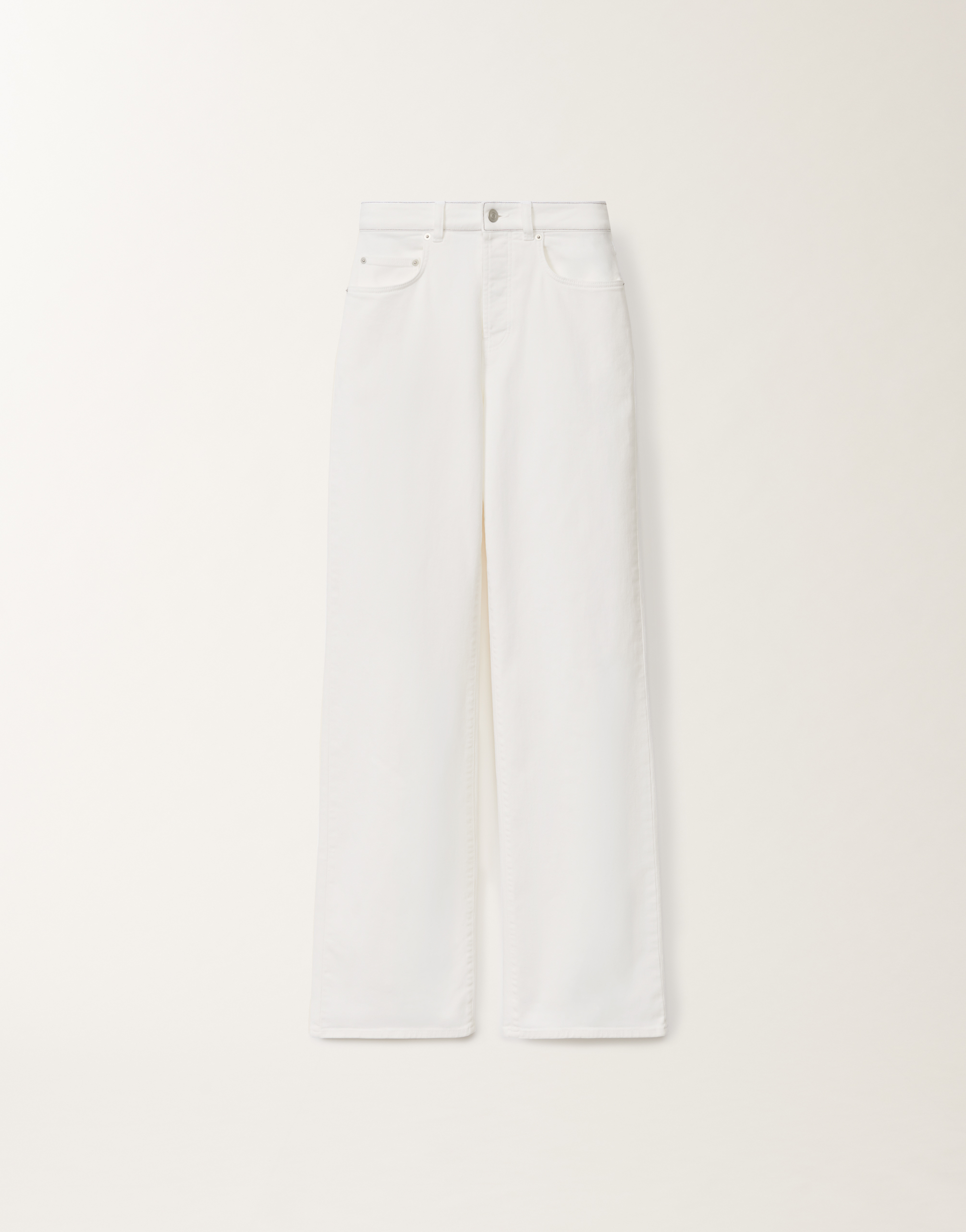 Fabiana Filippi 5-pocket Denim Trousers In White