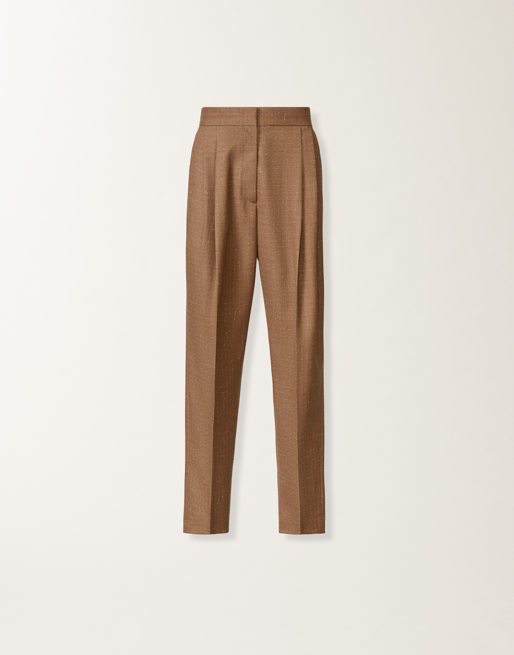 Fabiana Filippi Prince Of Wales Trousers In Brown