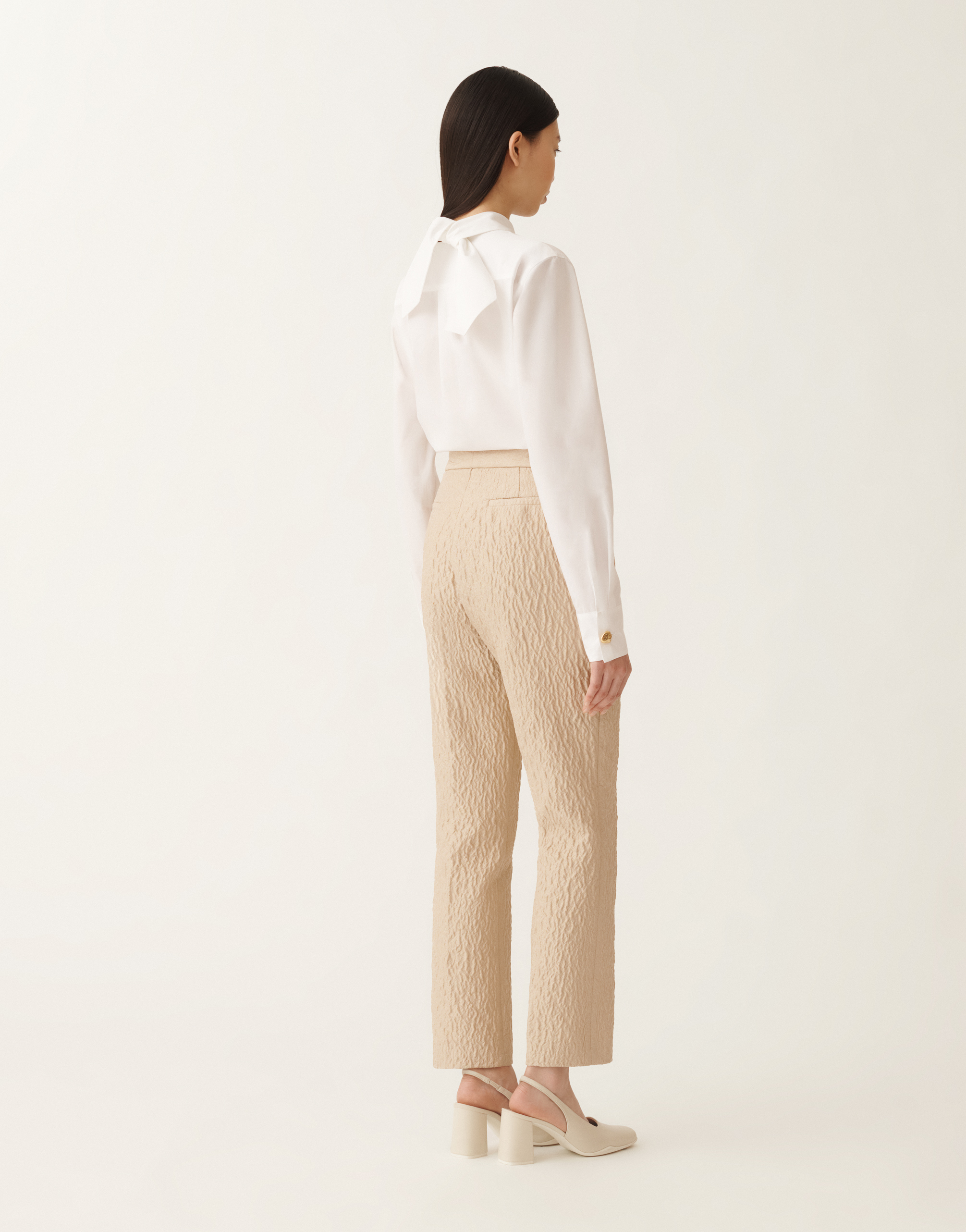 Fabiana Filippi Montefalco Trousers In Embossed Jacquard In Multi