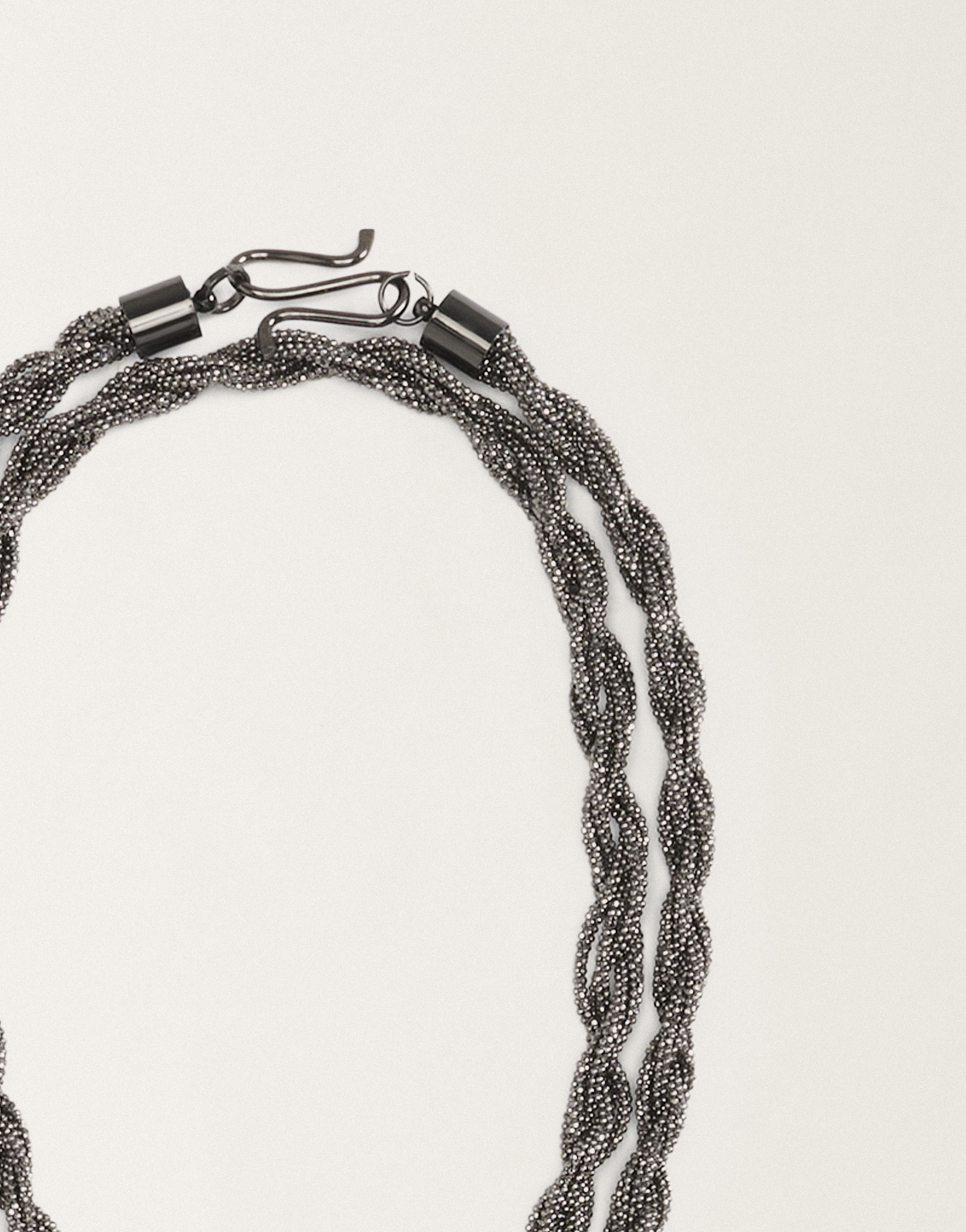 FABIANA FILIPPI DIAMOND WIRE TORCHON NECKLACE