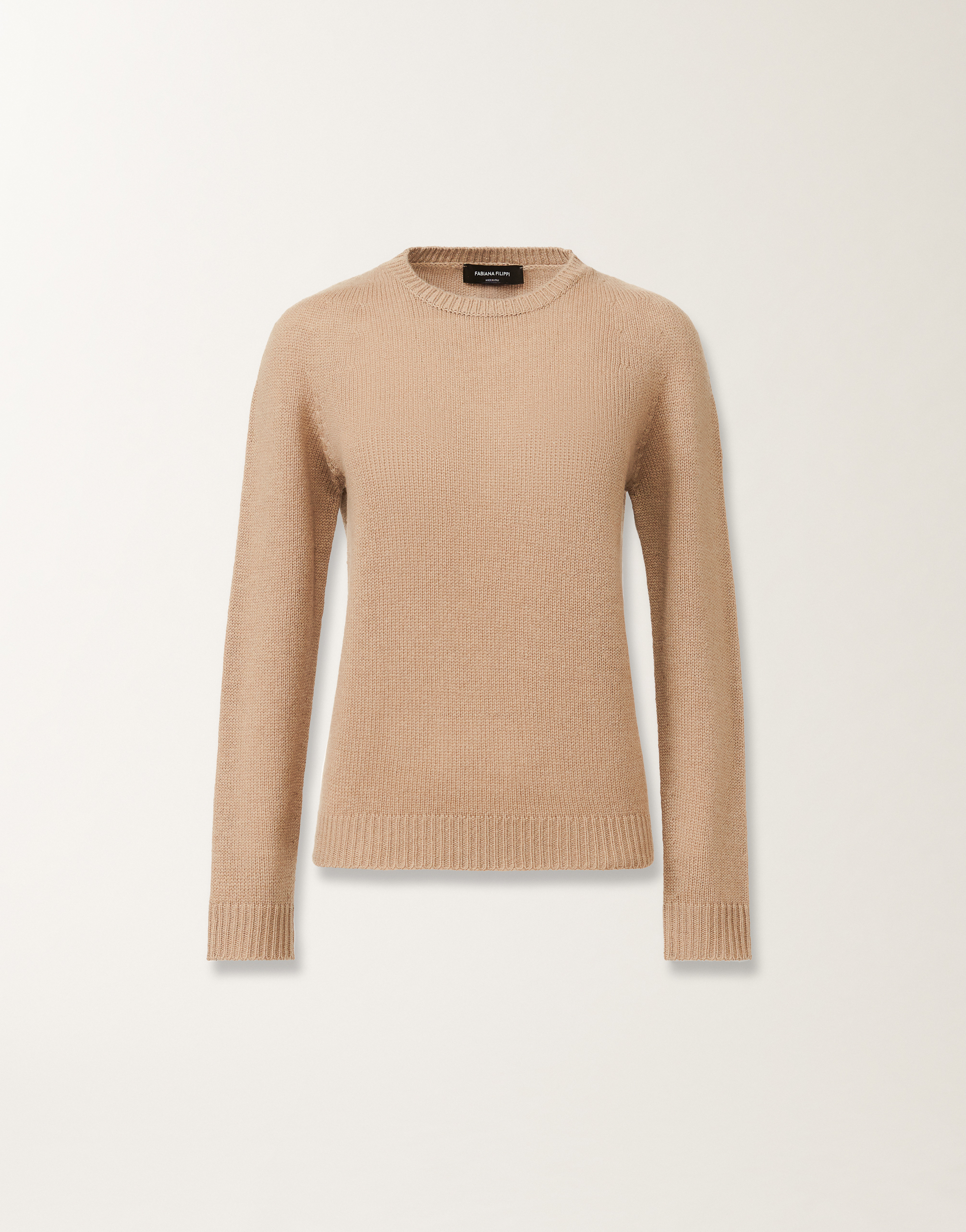 Cashmere sweater, beech for Women | Fabiana Filippi®