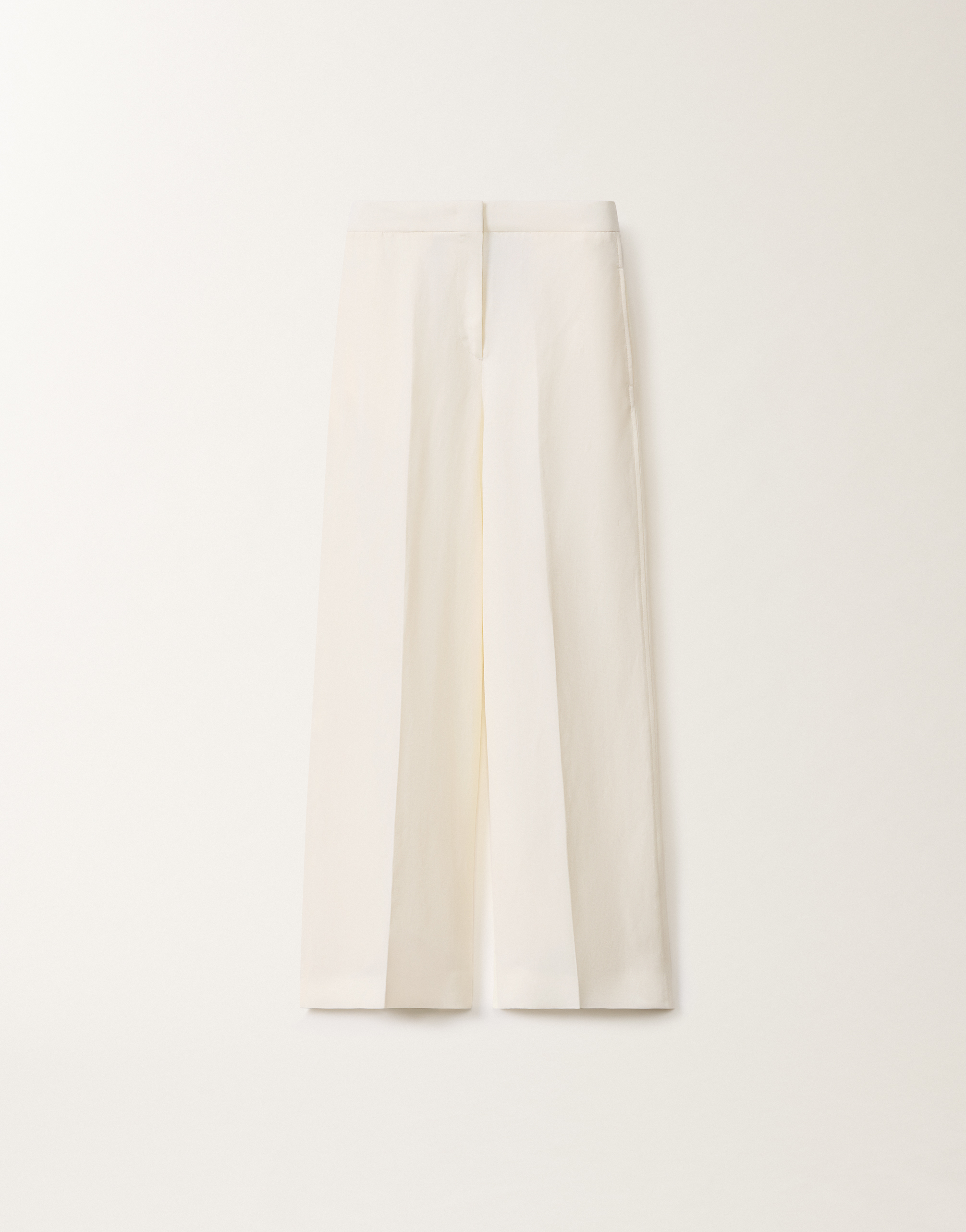 Shop Fabiana Filippi Linen And Viscose Trousers In White