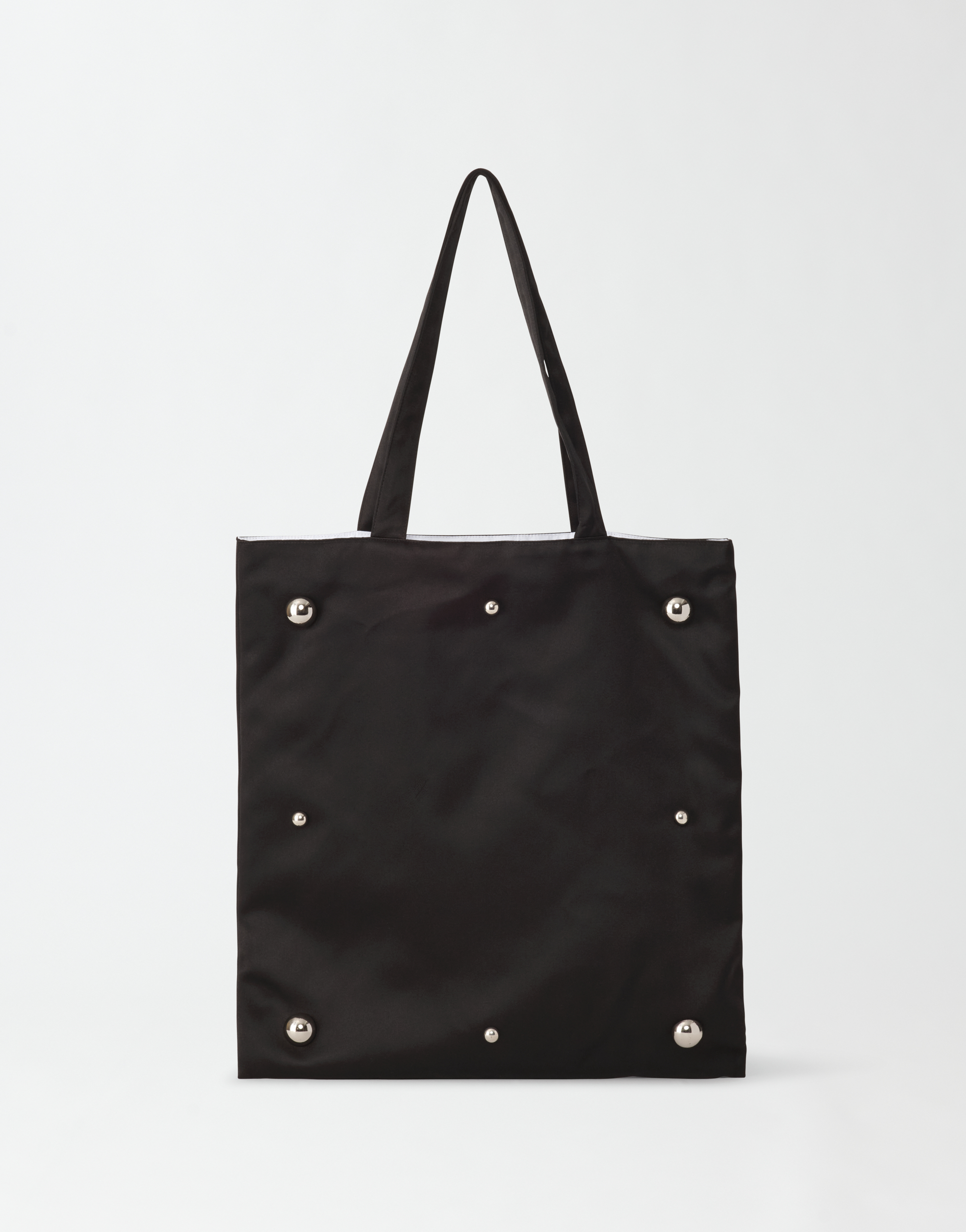 Shop Fabiana Filippi Duchesse Big Shopping Bag With Studs In Black